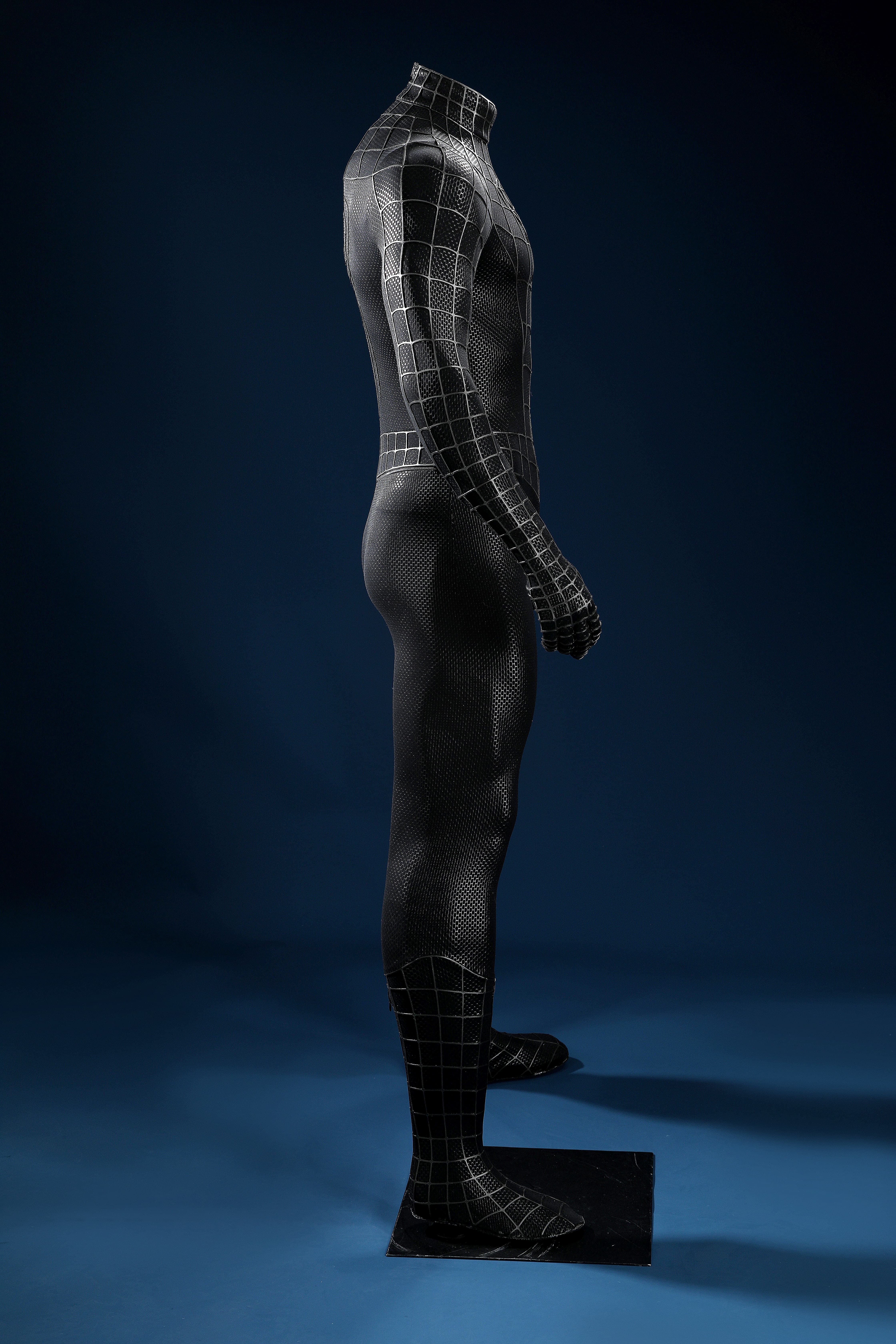Spider-Man 3 Venom Suit Tobey Venom Symbiote Costume Cosplay Bodysuit Top Level