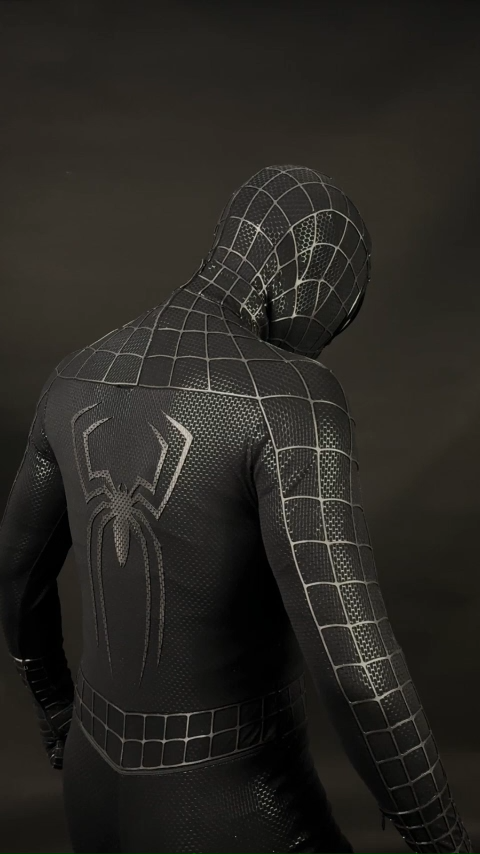 Spider-Man 3 Venom Suit Tobey Venom Symbiote Costume Cosplay Bodysuit Top Level