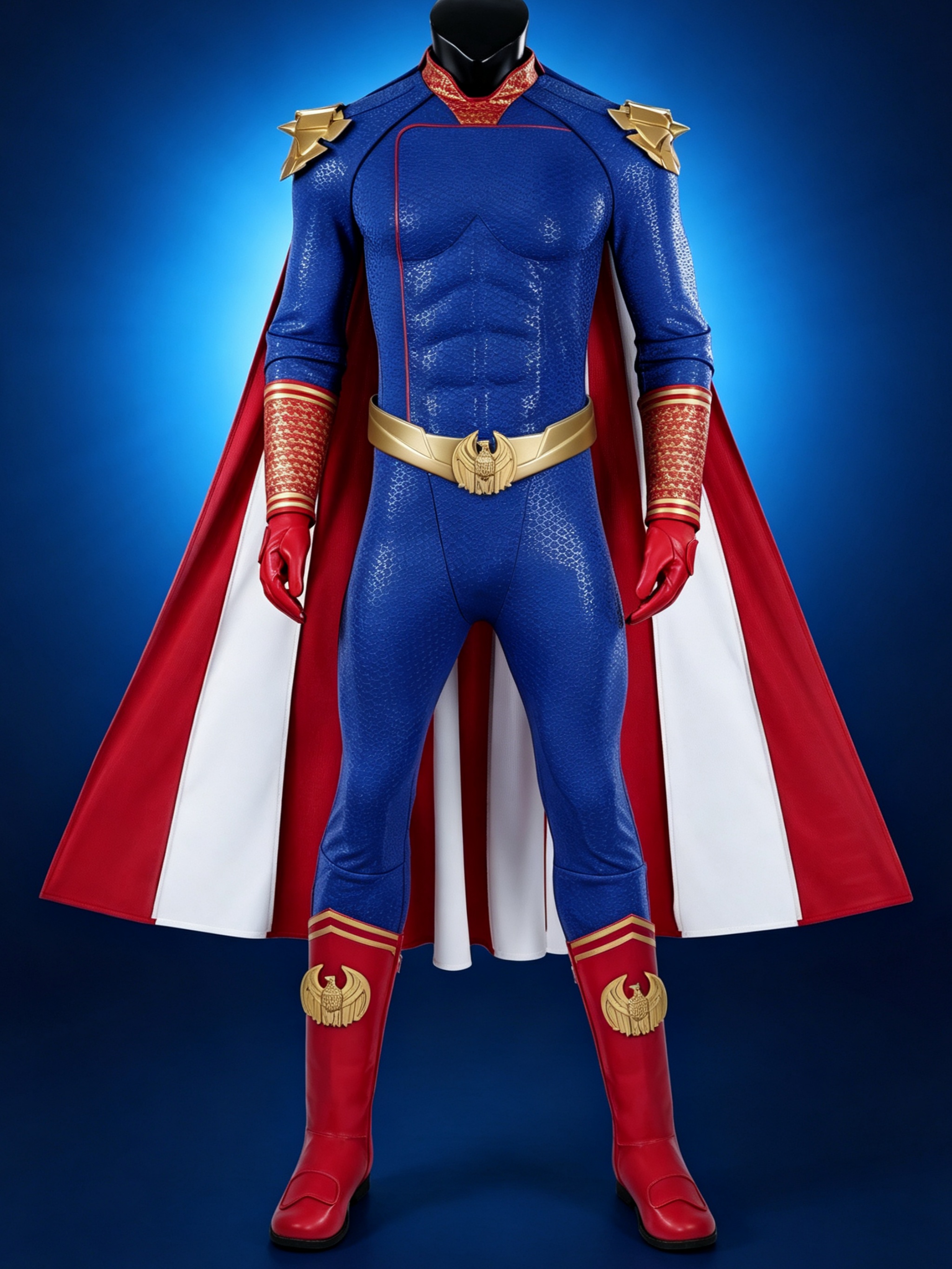 The Boys Homelander Suit Cosplay Costume Top Level