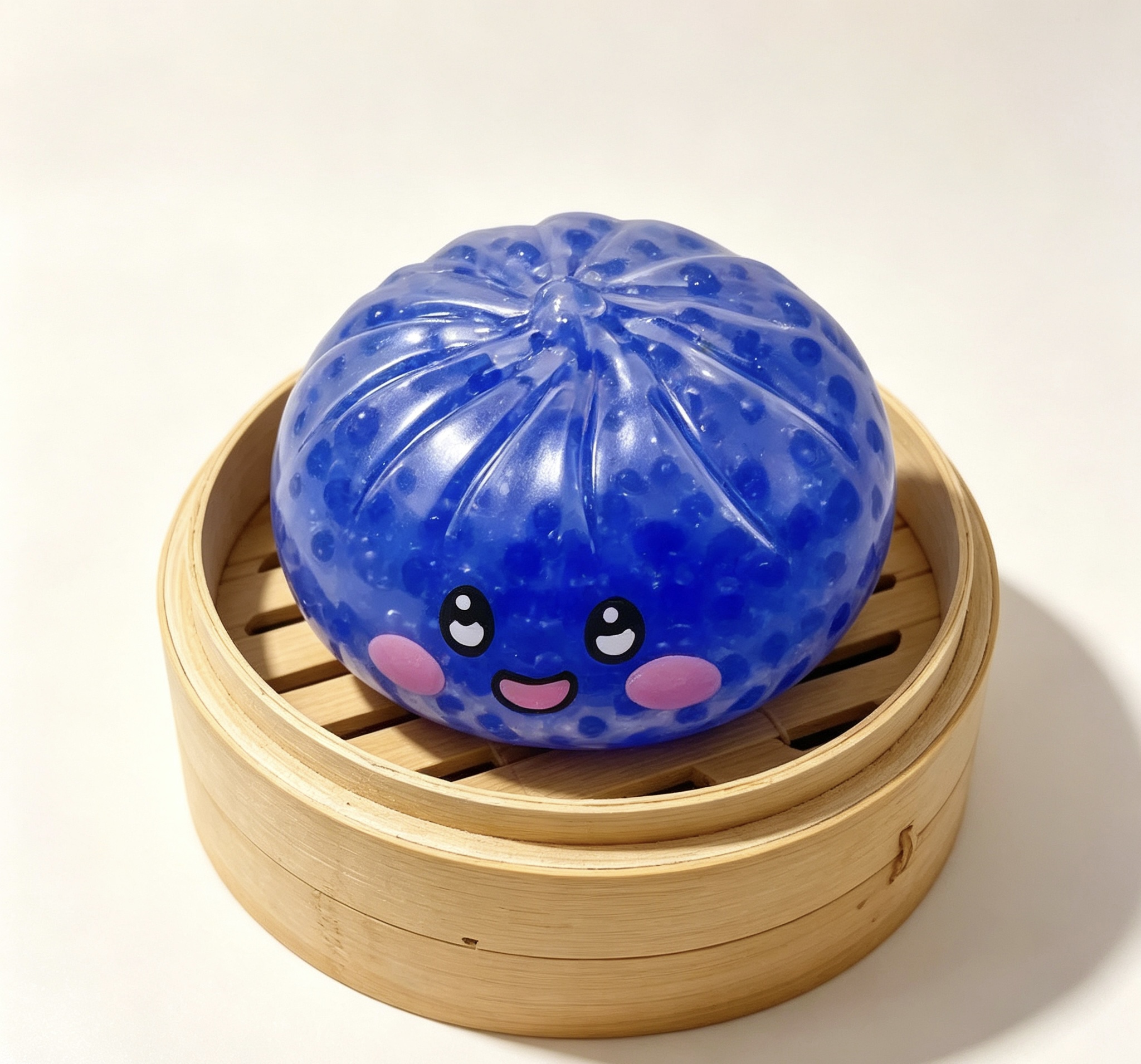 Crystal Dumpling Squishy Toy, Steamer Simulation Squeeze Fidget Stress Relief Toy