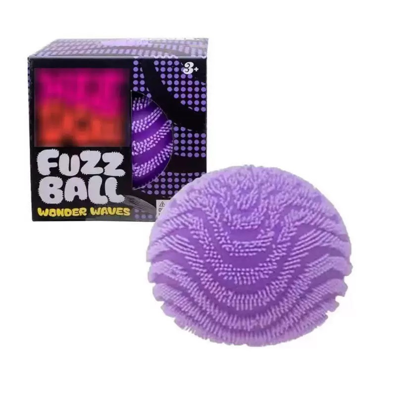 Textured Fuzz Ball Slow Rise Squish, Flour Stress Squeeze Fidget Toy
