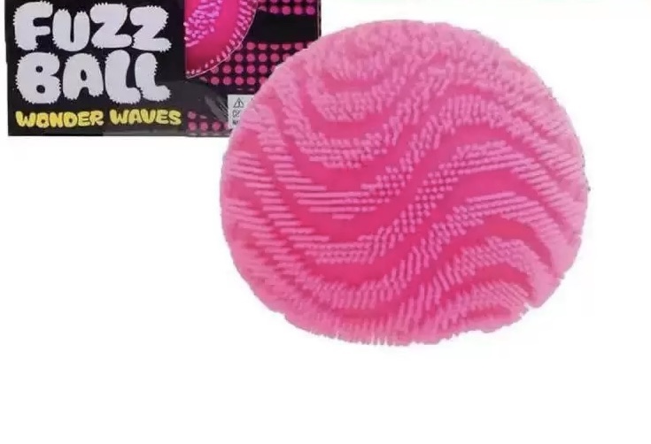Textured Fuzz Ball Slow Rise Squish, Flour Stress Squeeze Fidget Toy
