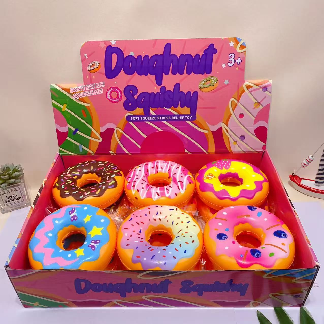 Doughnut Squishy | Cute Donut Slow Rise Stress Relief Fidget Toy
