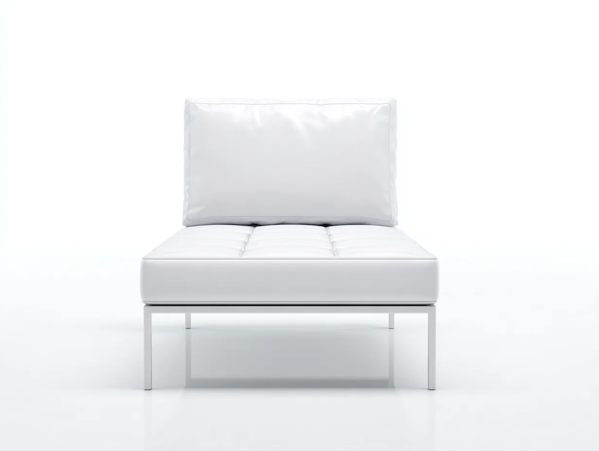 Outdoor-Freizeitstuhl 88×84×76 cm - Stoff und Metall - weiß - für Terrasse und Garten - minimalistischer Loungesitz-Zariaradwell