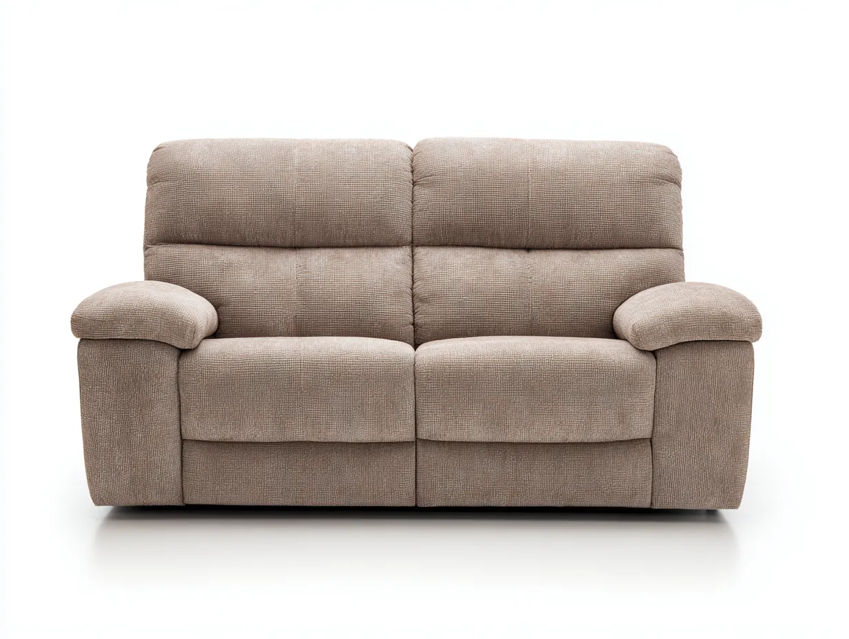 Sofa 178×98×104 cm - Stoffpolsterung - beige - für das Wohnzimmer - hoher Rücken und breite Armlehnen-Zariaradwell
