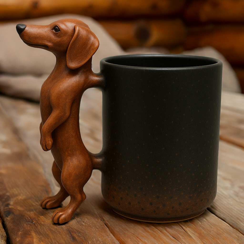 🐕Handmade Dachshund Mug