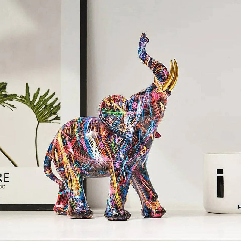 Desirabletype™ - Graffiti Art Elephant Sculpture