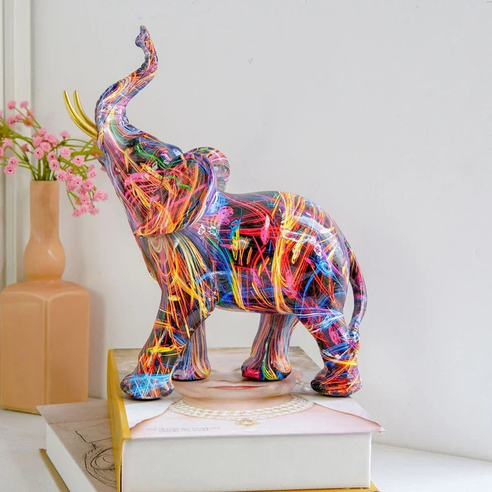Desirabletype™ - Graffiti Art Elephant Sculpture