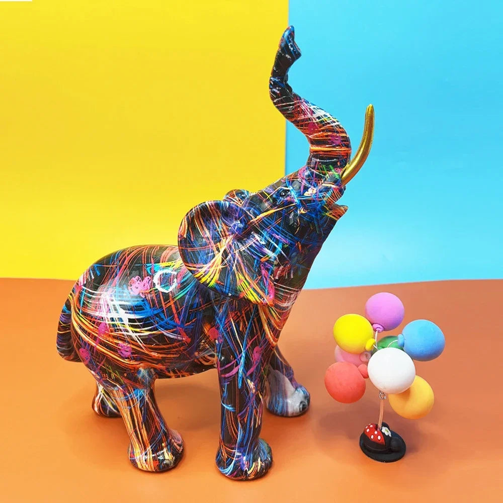 Desirabletype™ - Graffiti Art Elephant Sculpture