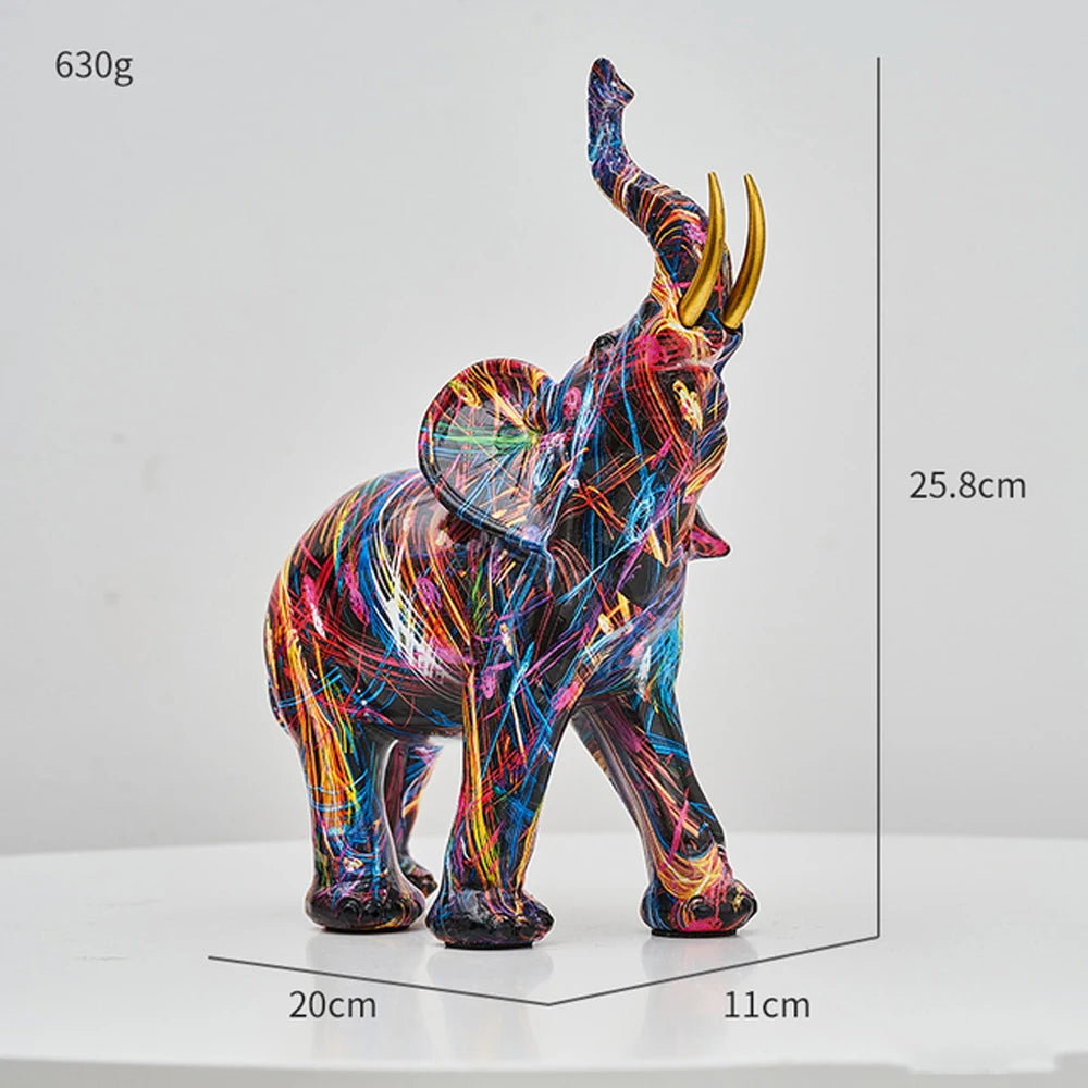 Desirabletype™ - Graffiti Art Elephant Sculpture