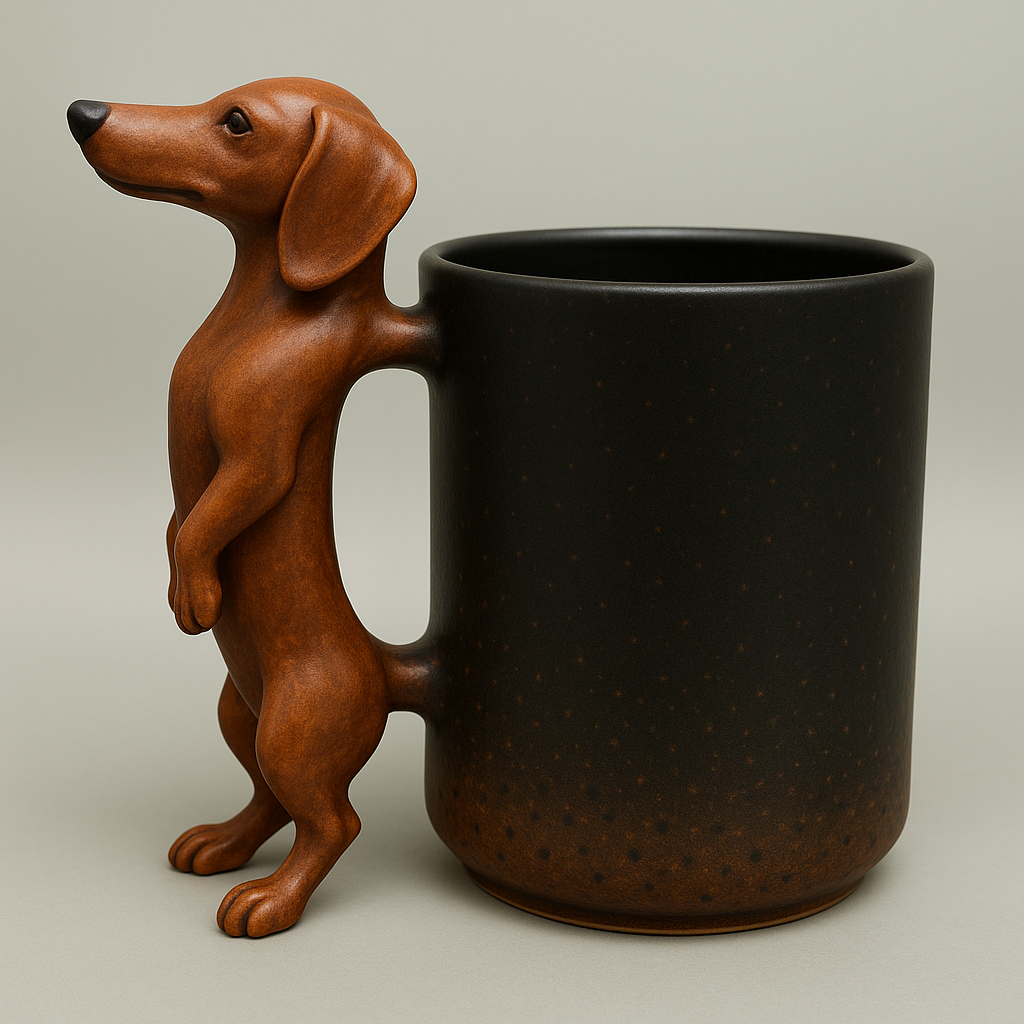 🐕Handmade Dachshund Mug