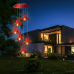 Solar Cardinal Wind Chime Light