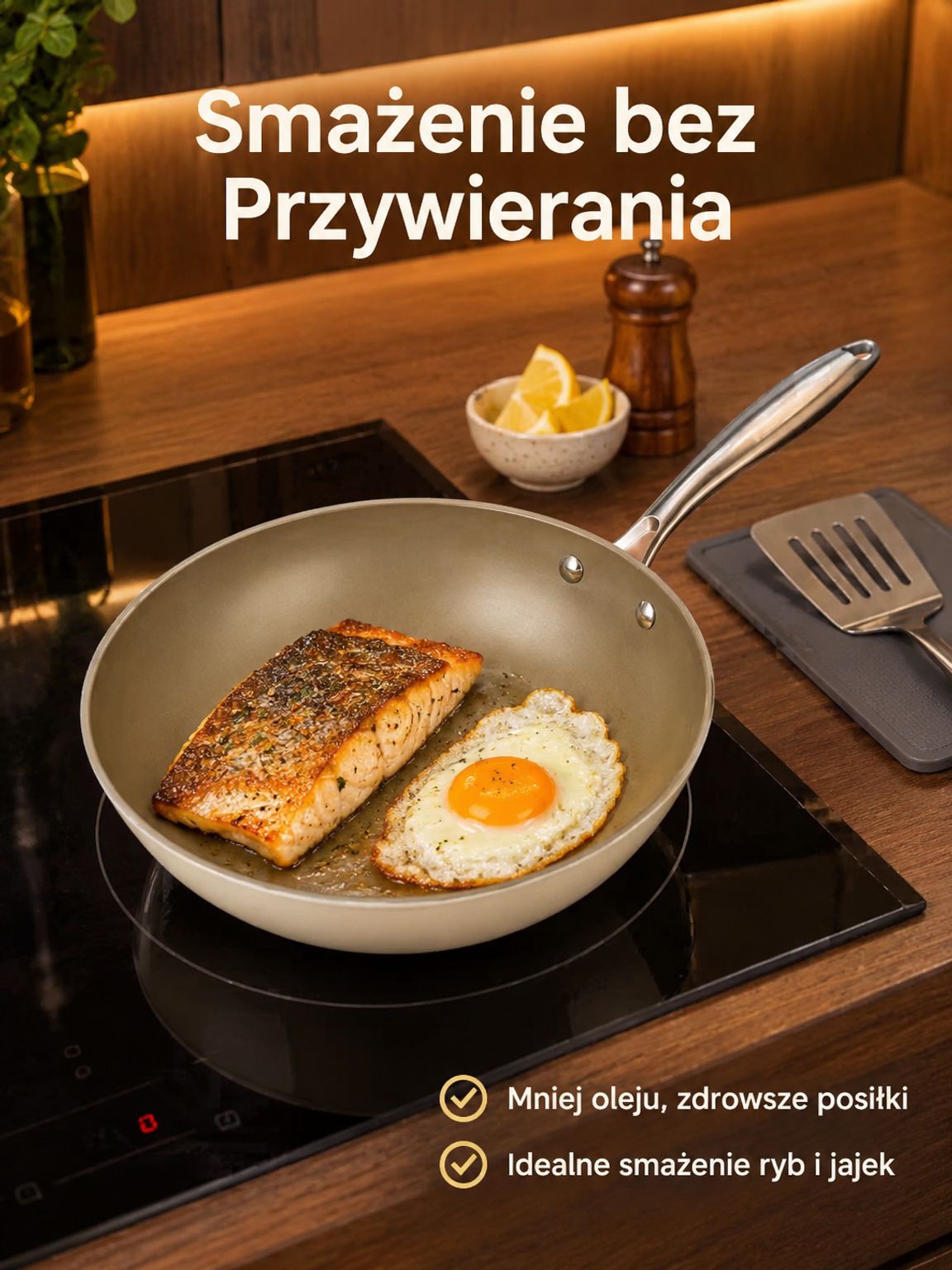 Odporność na zużycie Titan Non-stick pot