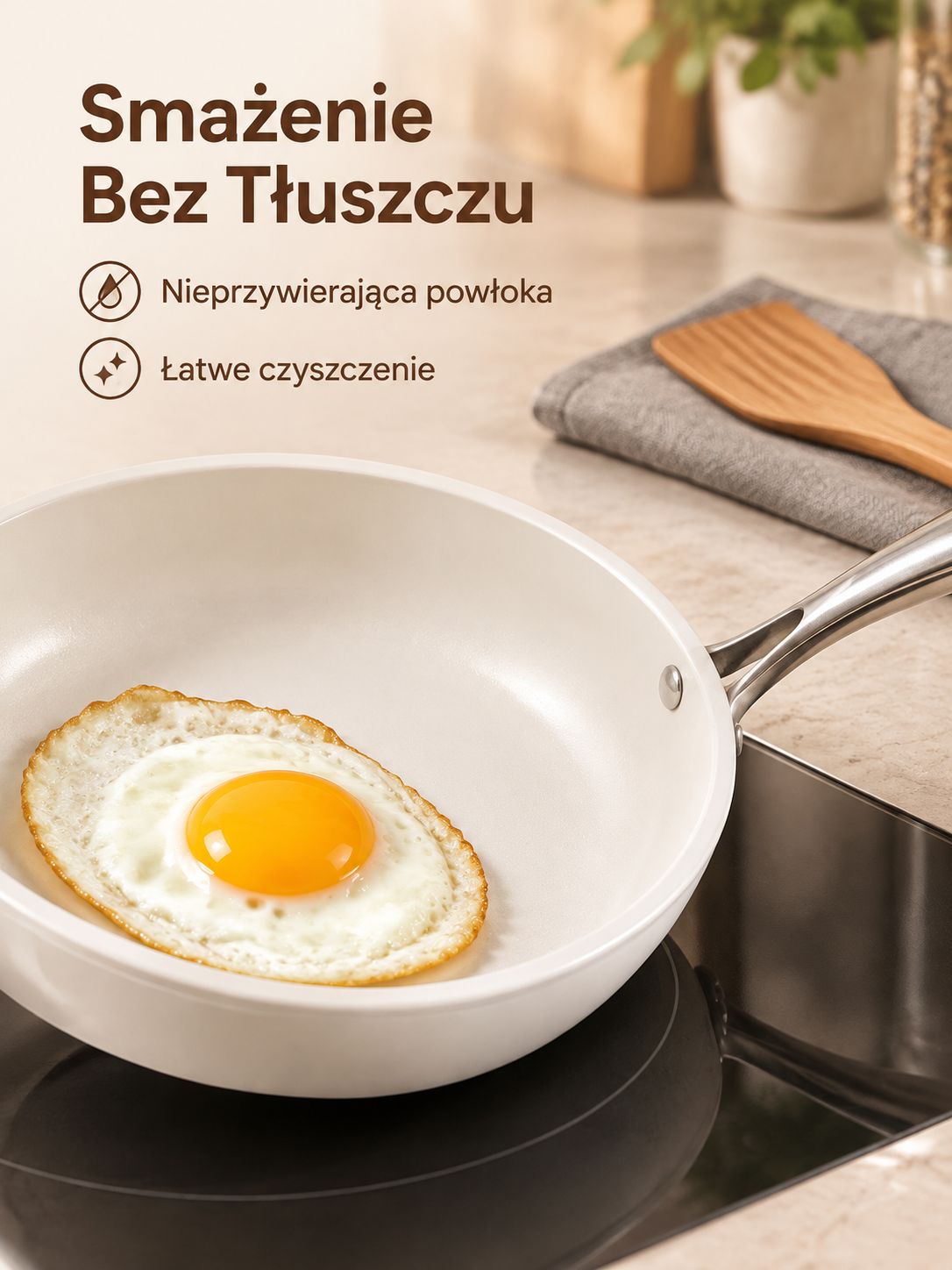 Ceramiczna patelnia nieprzywierająca