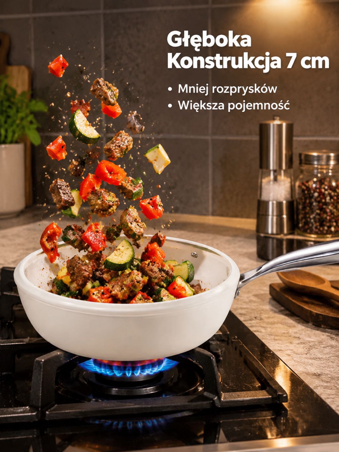 Ceramiczna patelnia nieprzywierająca