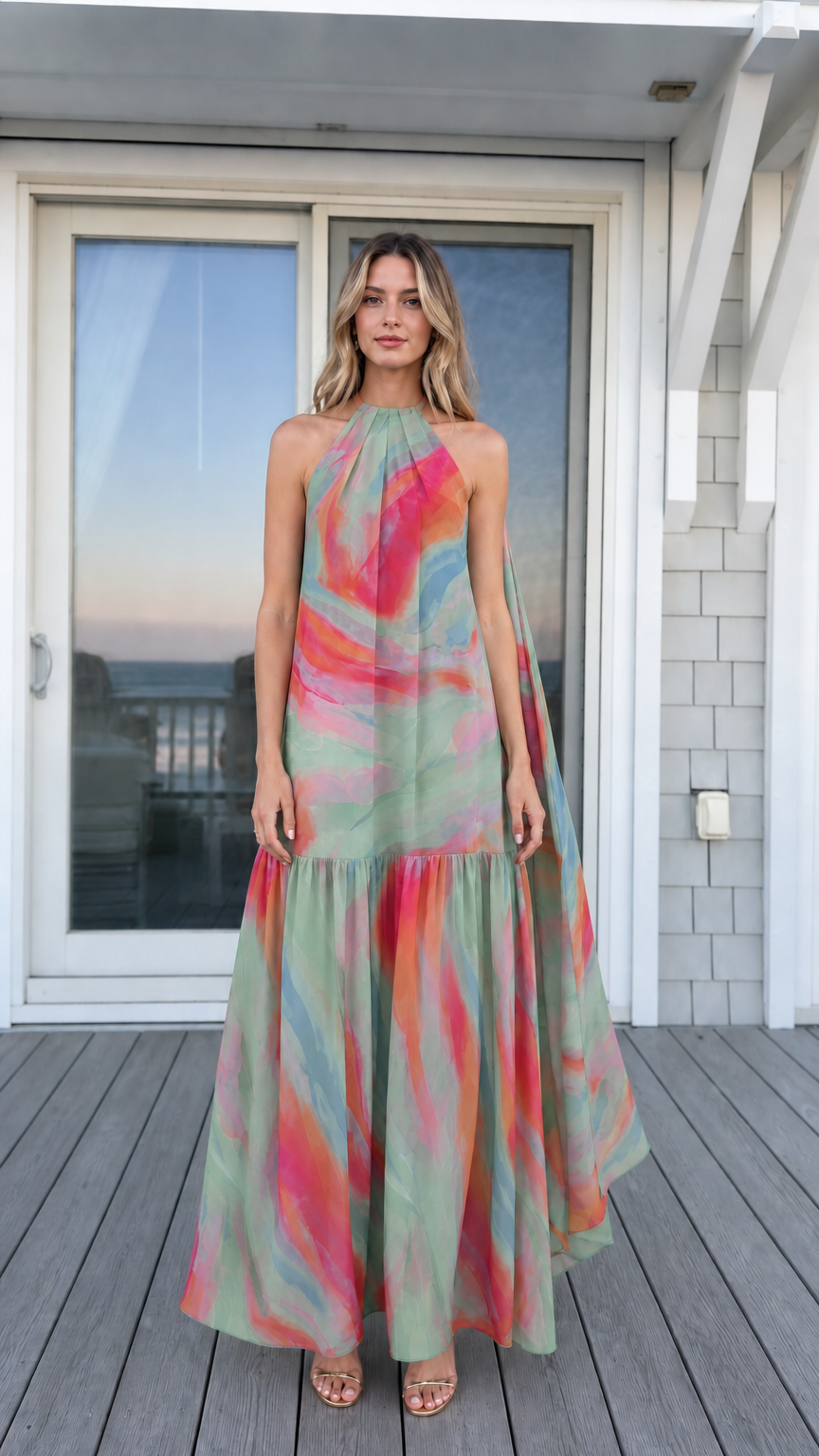 Front view of sage multi color variant