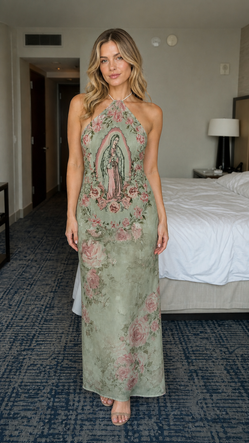 Front view of sage green color variant
