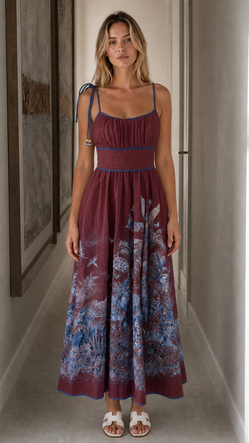 Front view of burgundy color variant