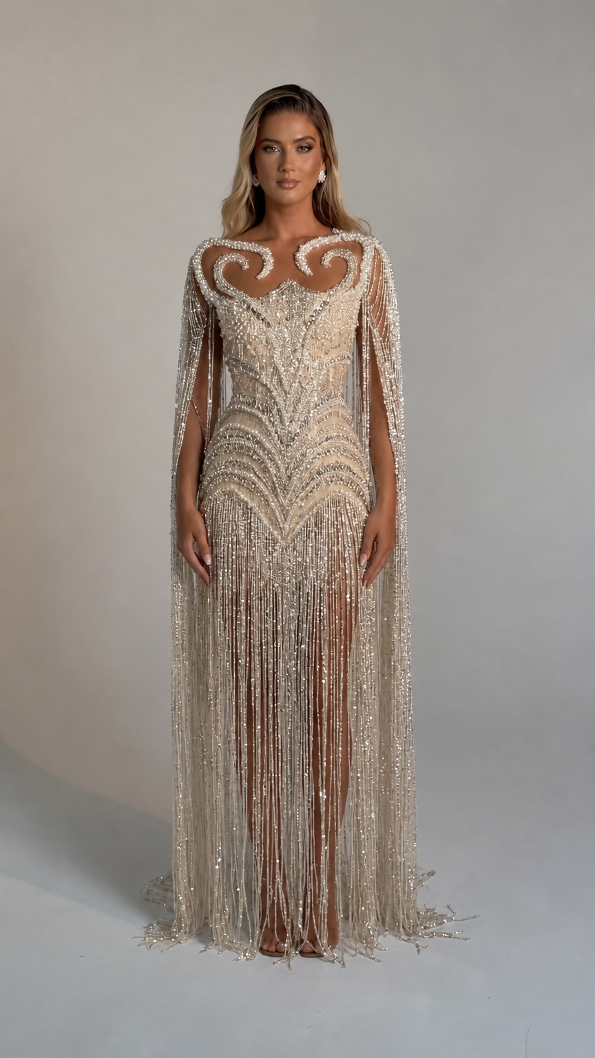 Front view of the champagne color variant