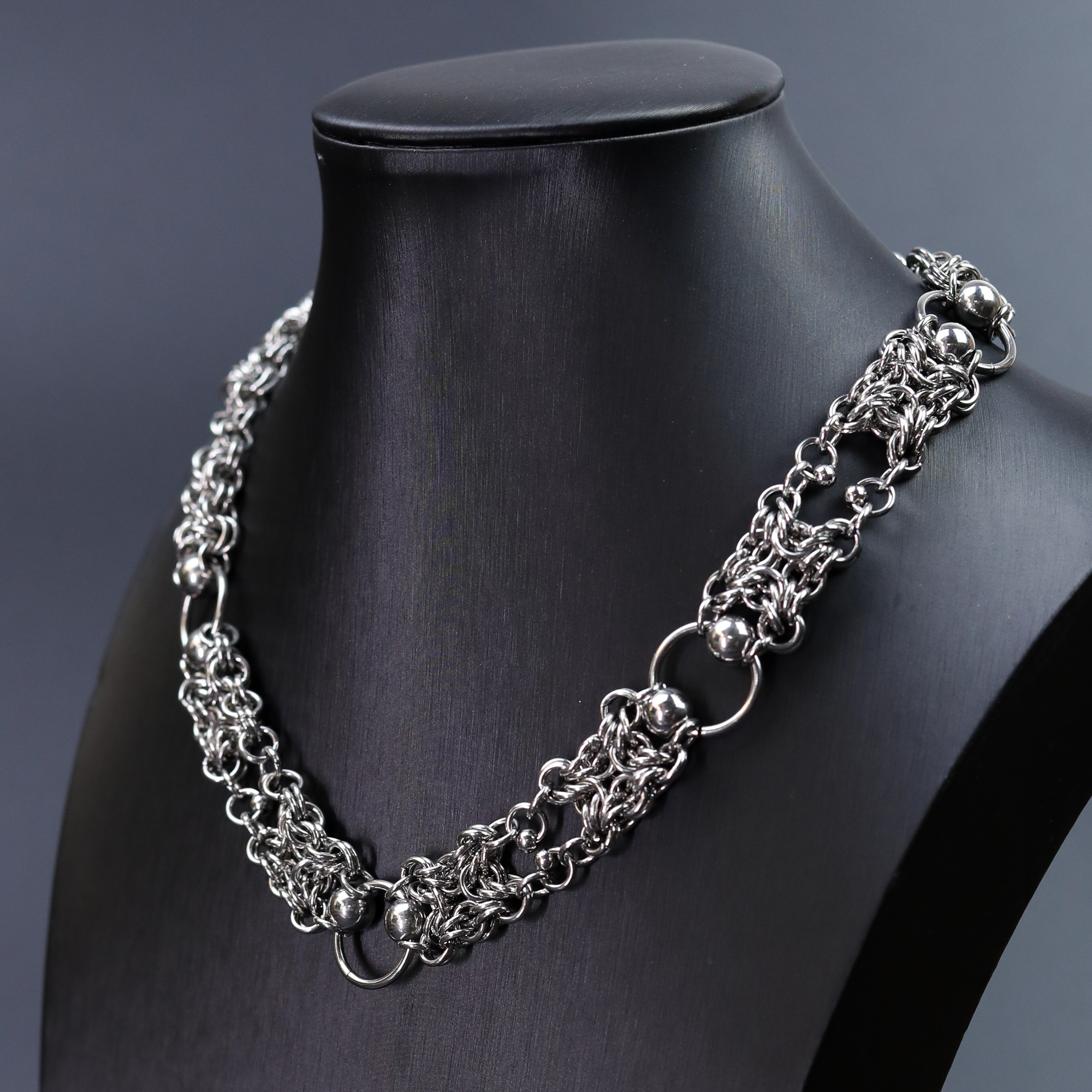 Double-Layer Woven Chain Necklace NK-06