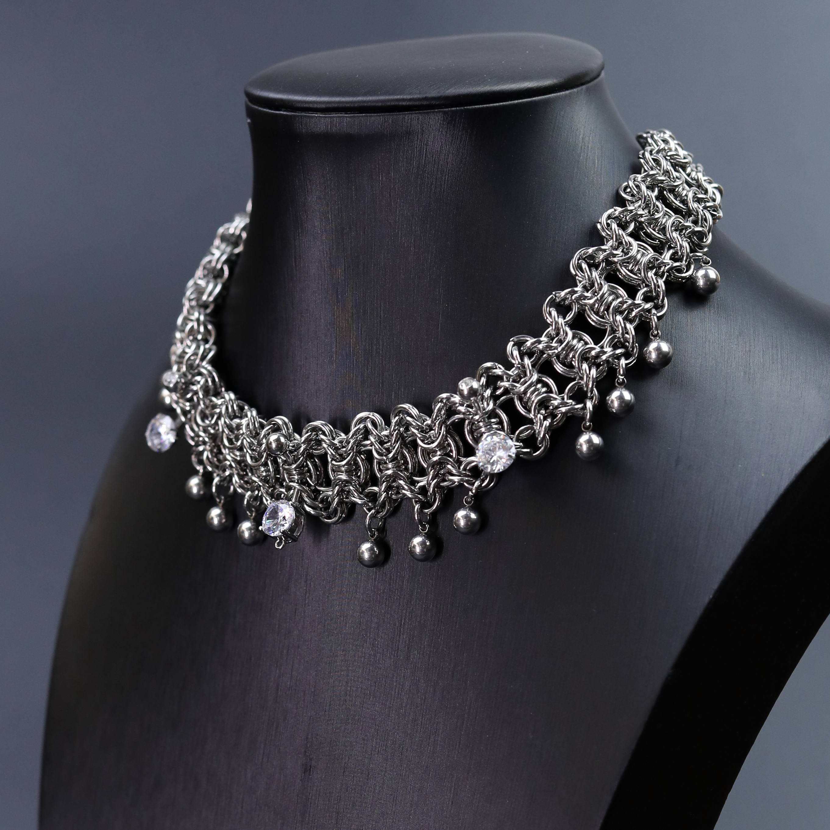 Diamond Chainmail Choker NK-08