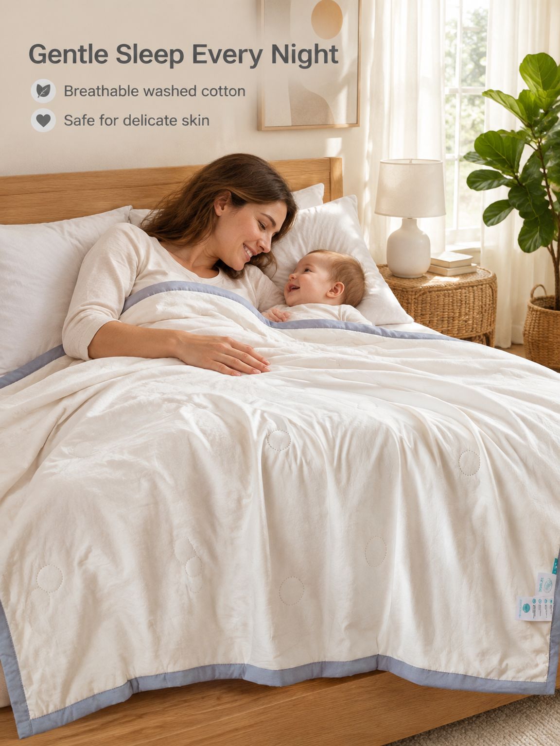 High-end summer quilt for mothers and babies