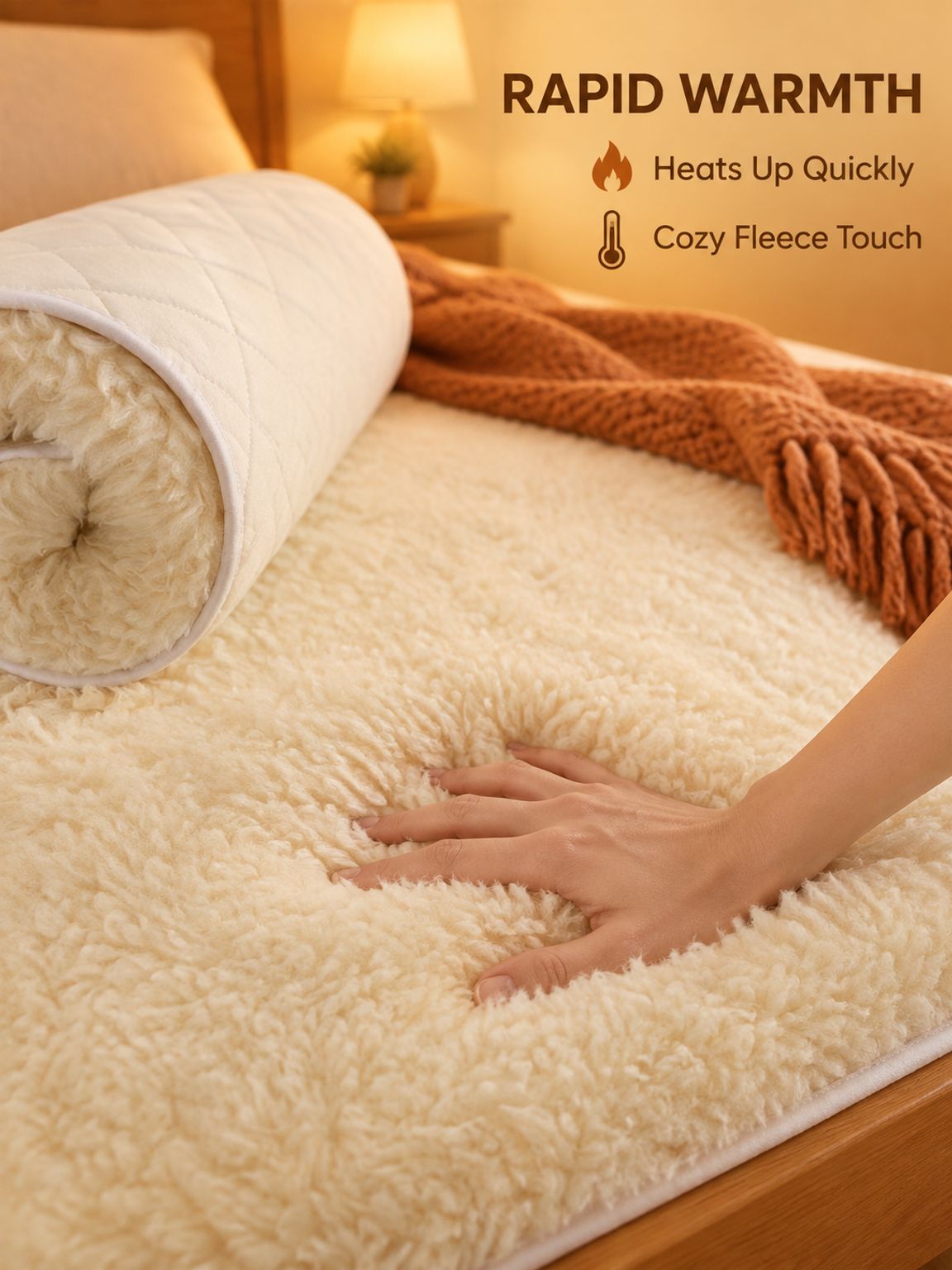 [100% Pure Australian Wool] AB Double-sided Thickened Fleece Mattress