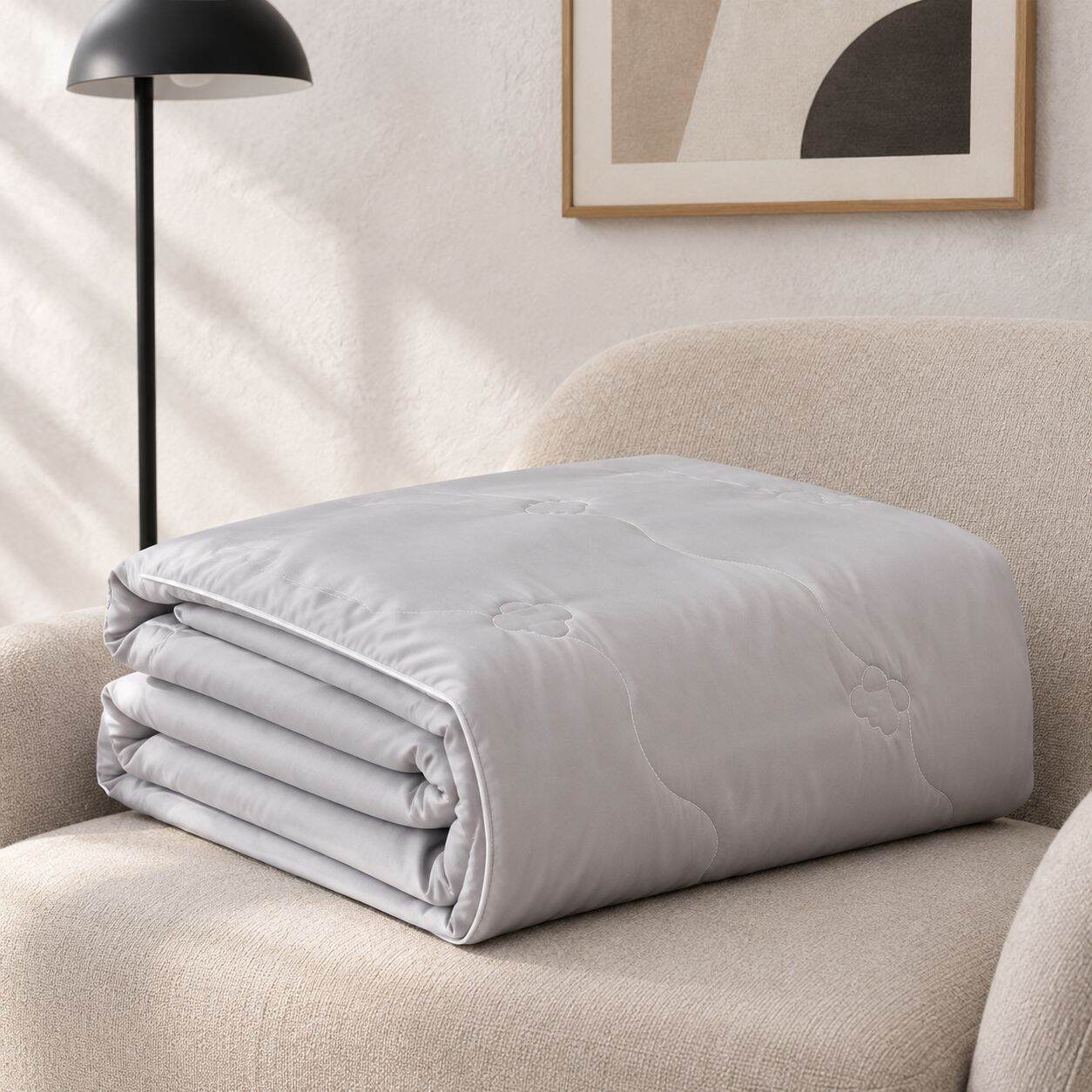 couette climatisée antibactérienne en soie glacée