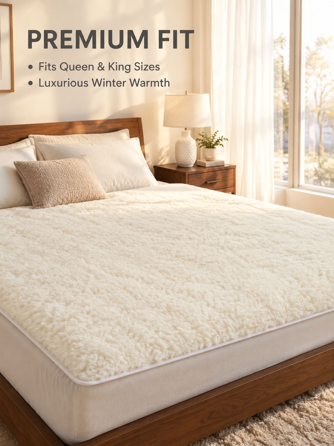 [100% Pure Australian Wool] AB Double-sided Thickened Fleece Mattress