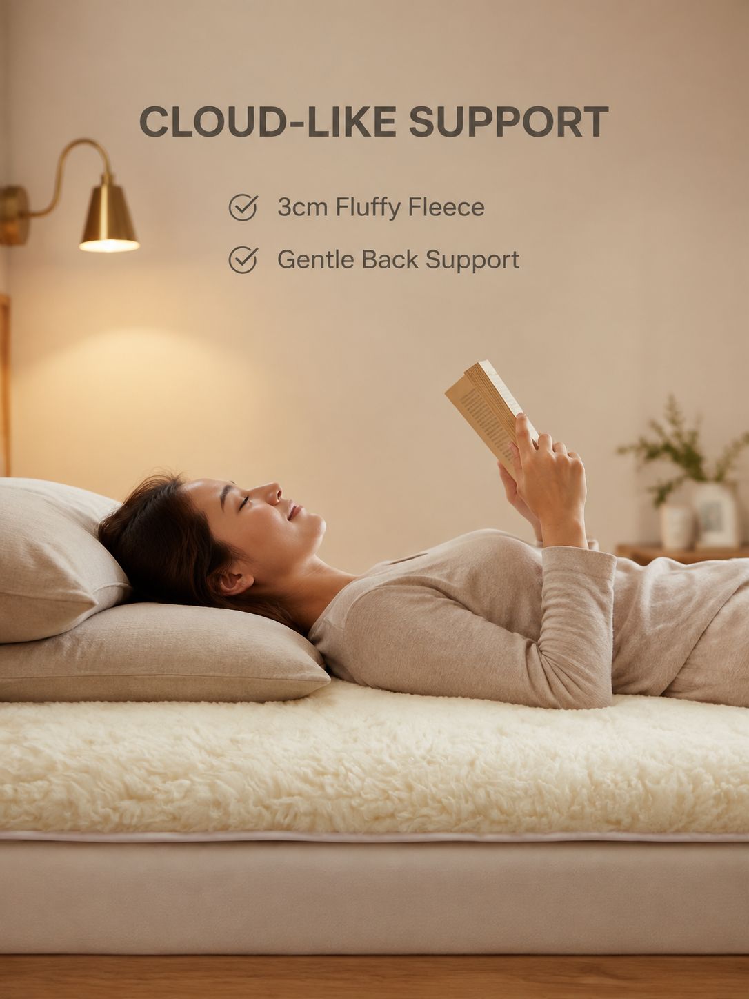 [100% Pure Australian Wool] AB Double-sided Thickened Fleece Mattress