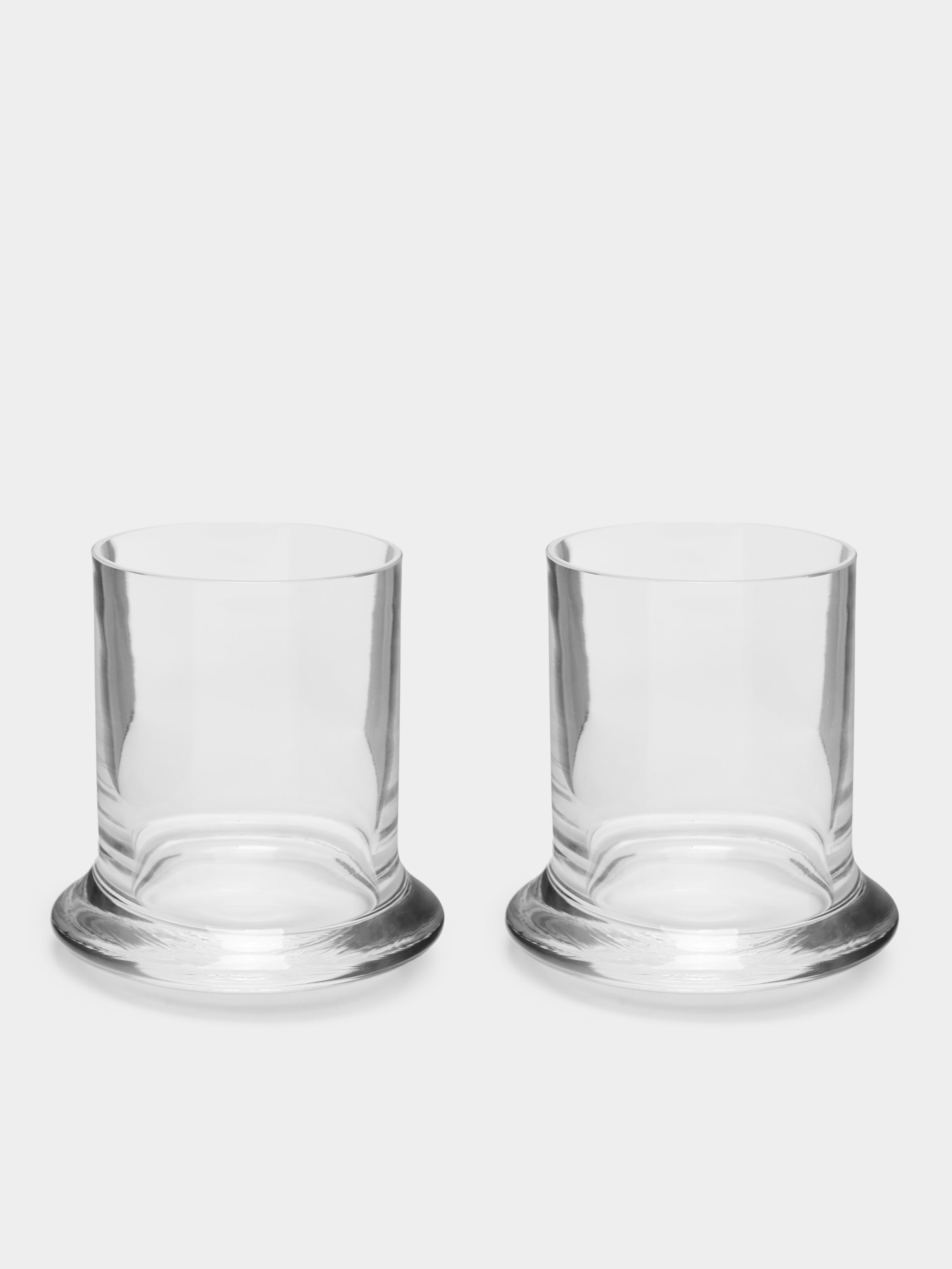 Archive Revival 1951 Hand-Blown Murano Glass Boat Tumblers (Set of 2)