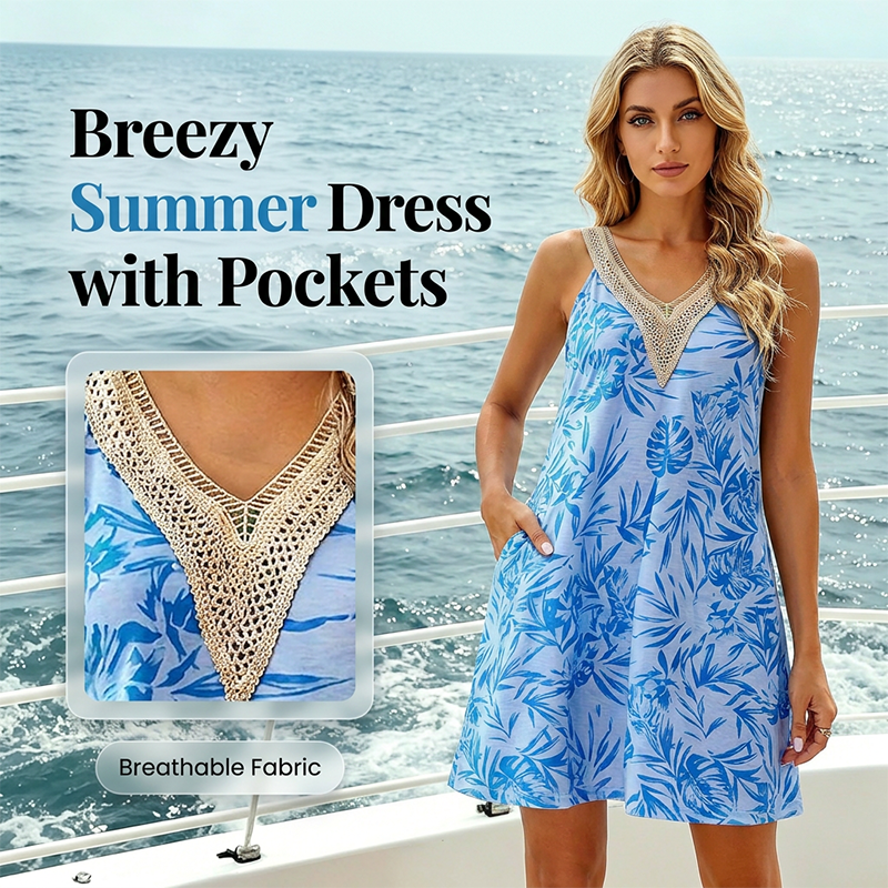 💥 Limited-Time Offer! Summer Dress with Pockets 👗 Comfort & Style