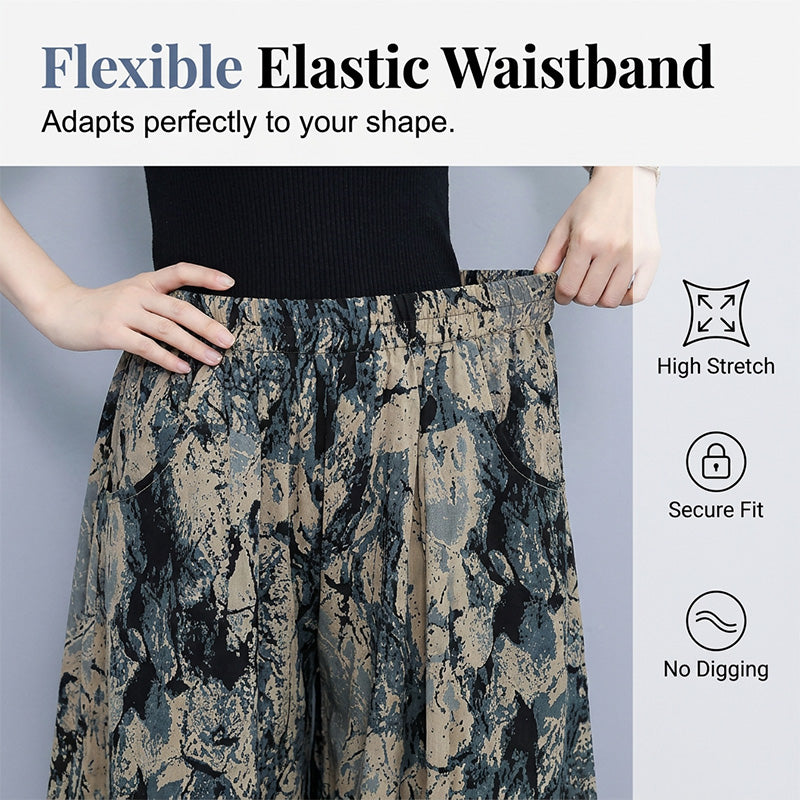 ⏰ 50% KORTING 🌬️ Luchtige capribroek, elastische taille & slankmakende snit
