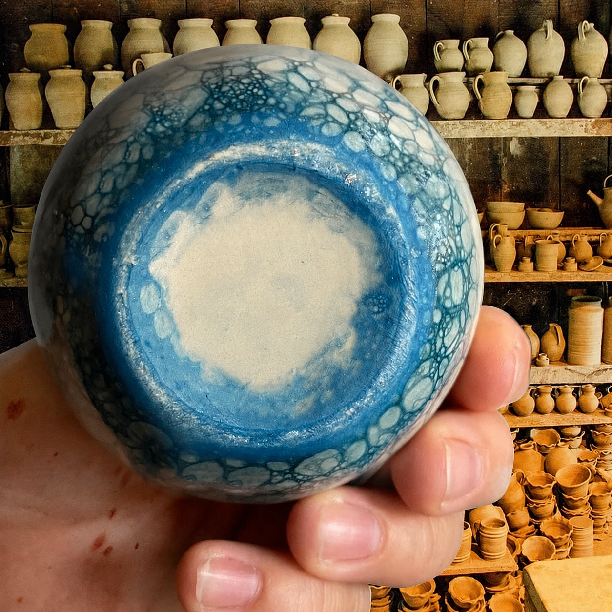 Handcrafted Ceramic Pottery Herb Stripper