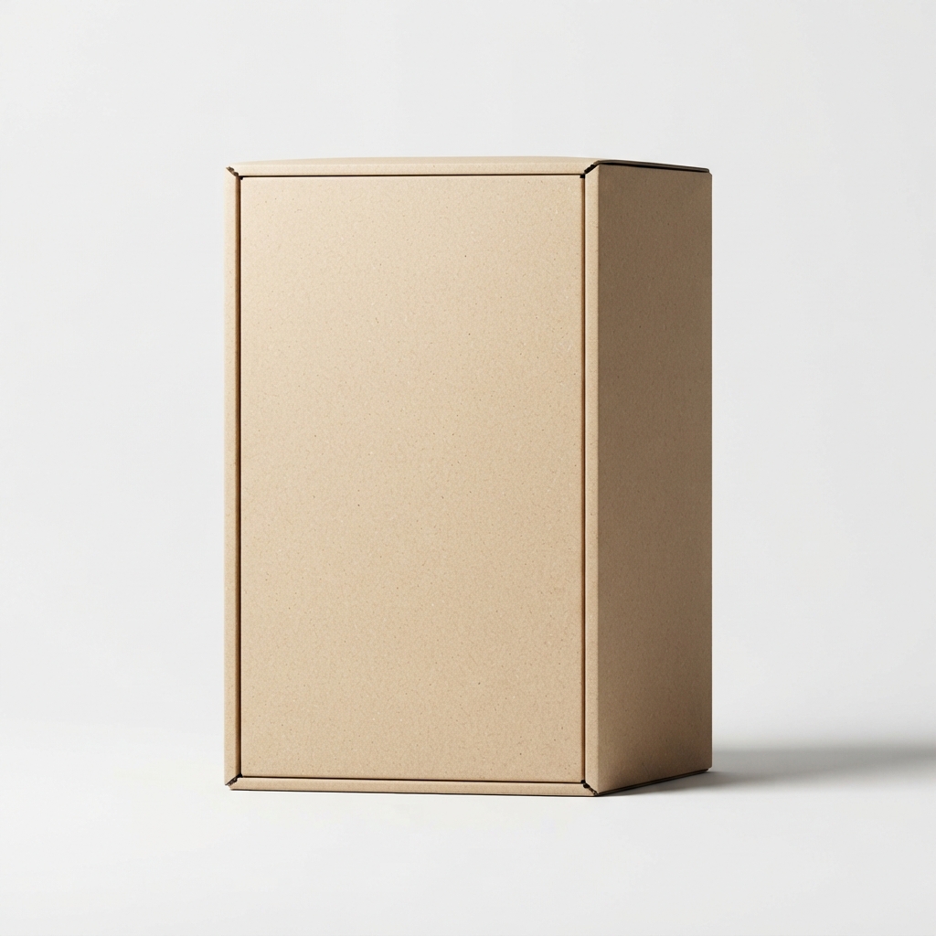 Portable indoor playhouse box on off-white background
