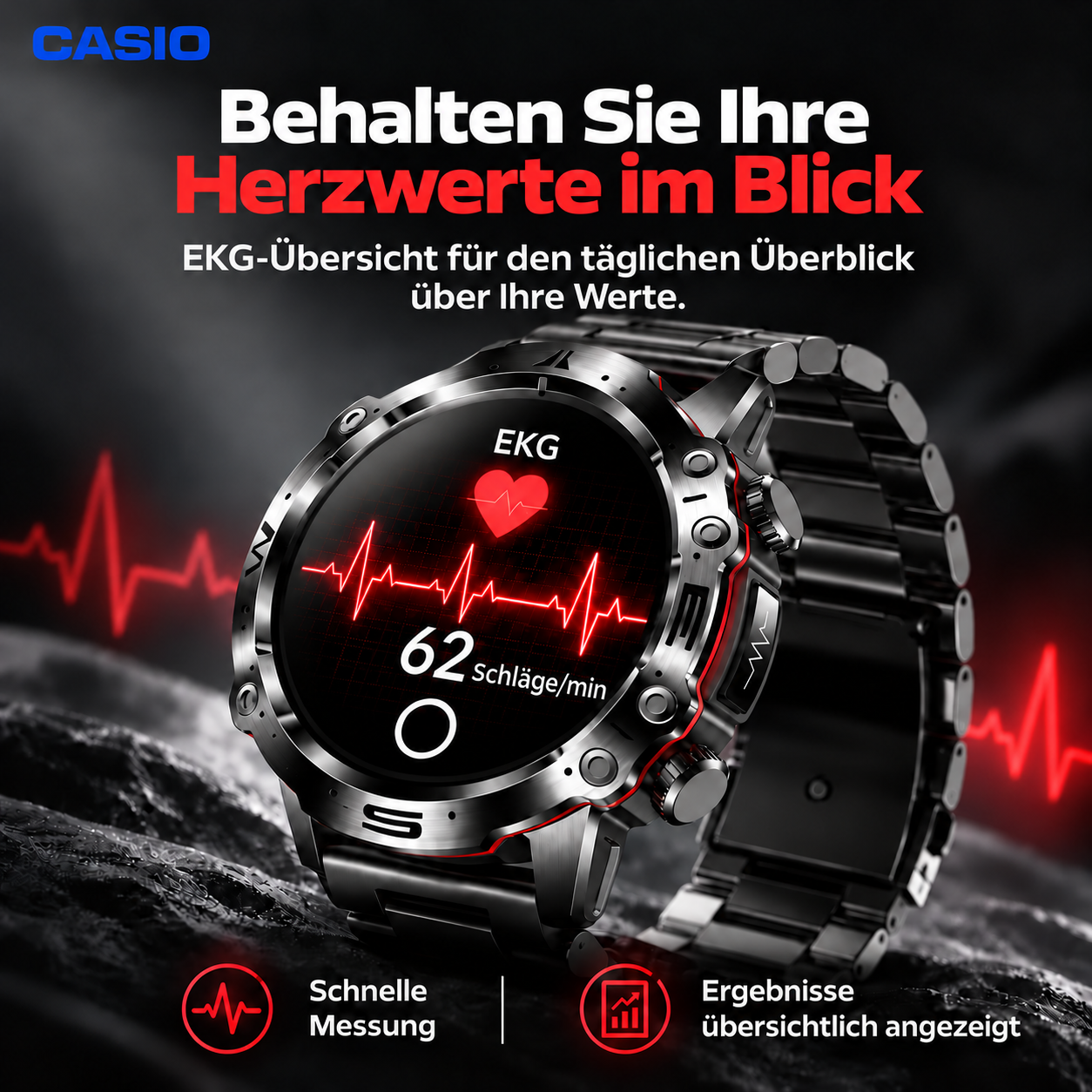 💫 Chytré hodinky CASIO AI z roku 2026 – Doma, v práci nebo na cestách, vždy po vašem boku ⏱️
