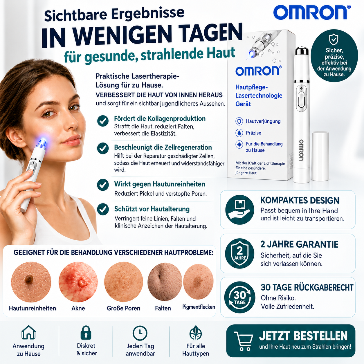 ✨ Omron™ Hautpflege-Stift 2026 – Multifunktionale, nicht-invasive Technologie zur Entfernung von Muttermalen und Hautunreinheiten. Für ein glatteres, strahlenderes Hautbild. ✨