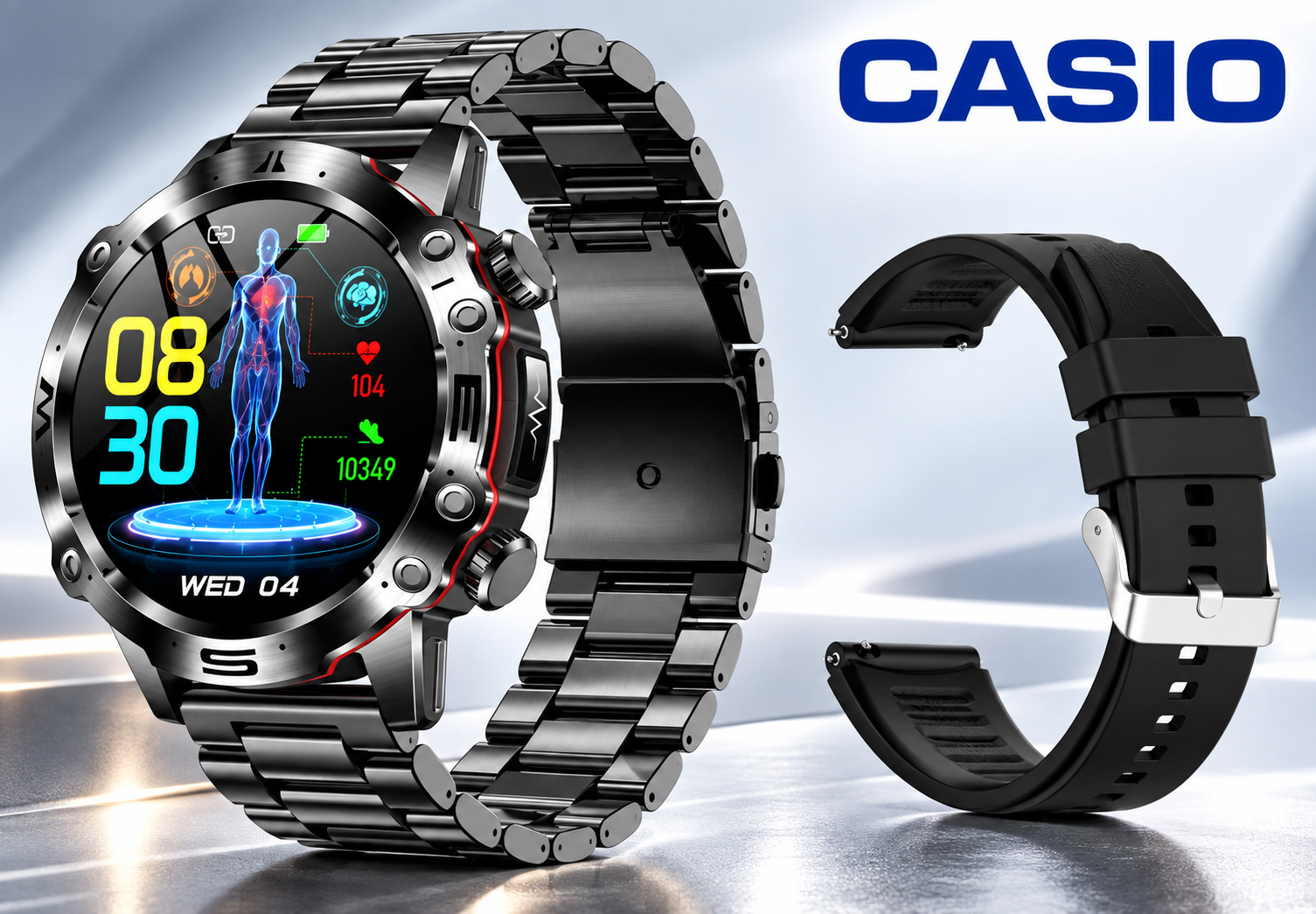 💫 Chytré hodinky CASIO AI z roku 2026 – Doma, v práci nebo na cestách, vždy po vašem boku ⏱️