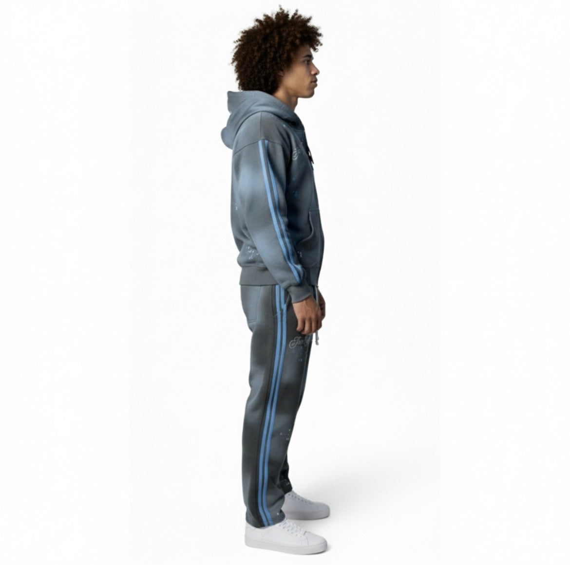 VELNT-Retro Contrast Hoodie & Jogger Set (Ice)