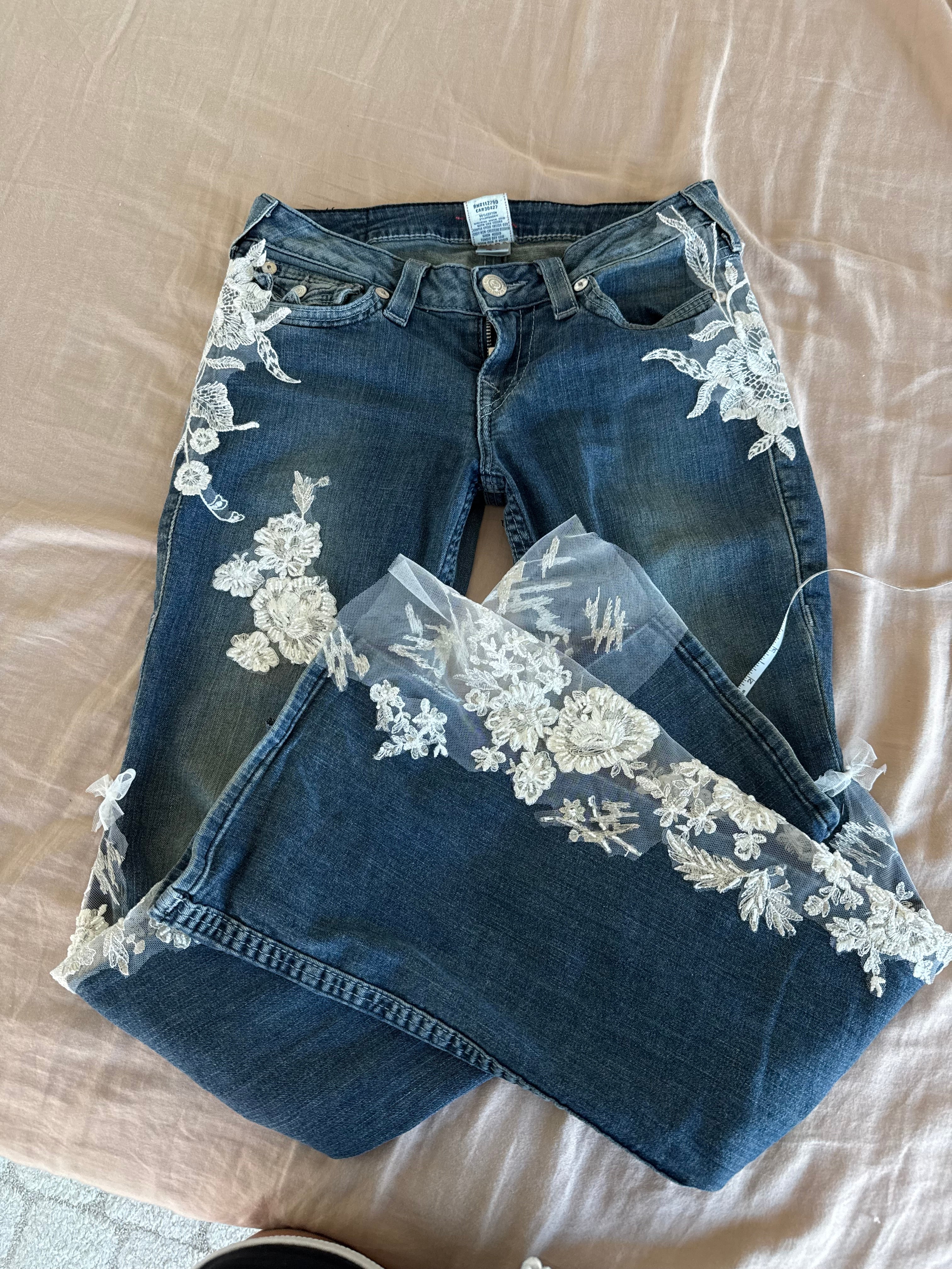 The Flare Lace Jeans
