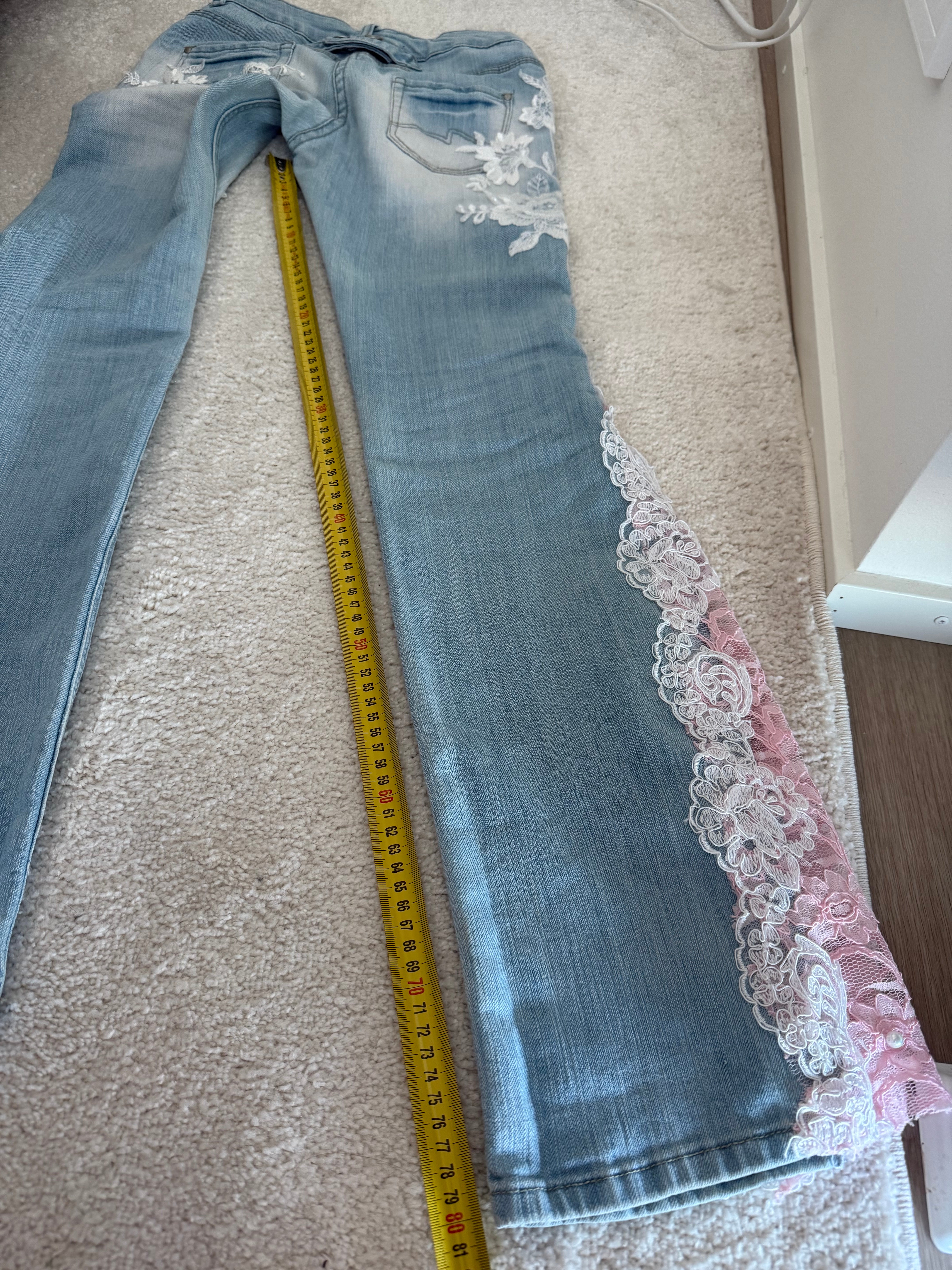 The Flare Lace Jeans