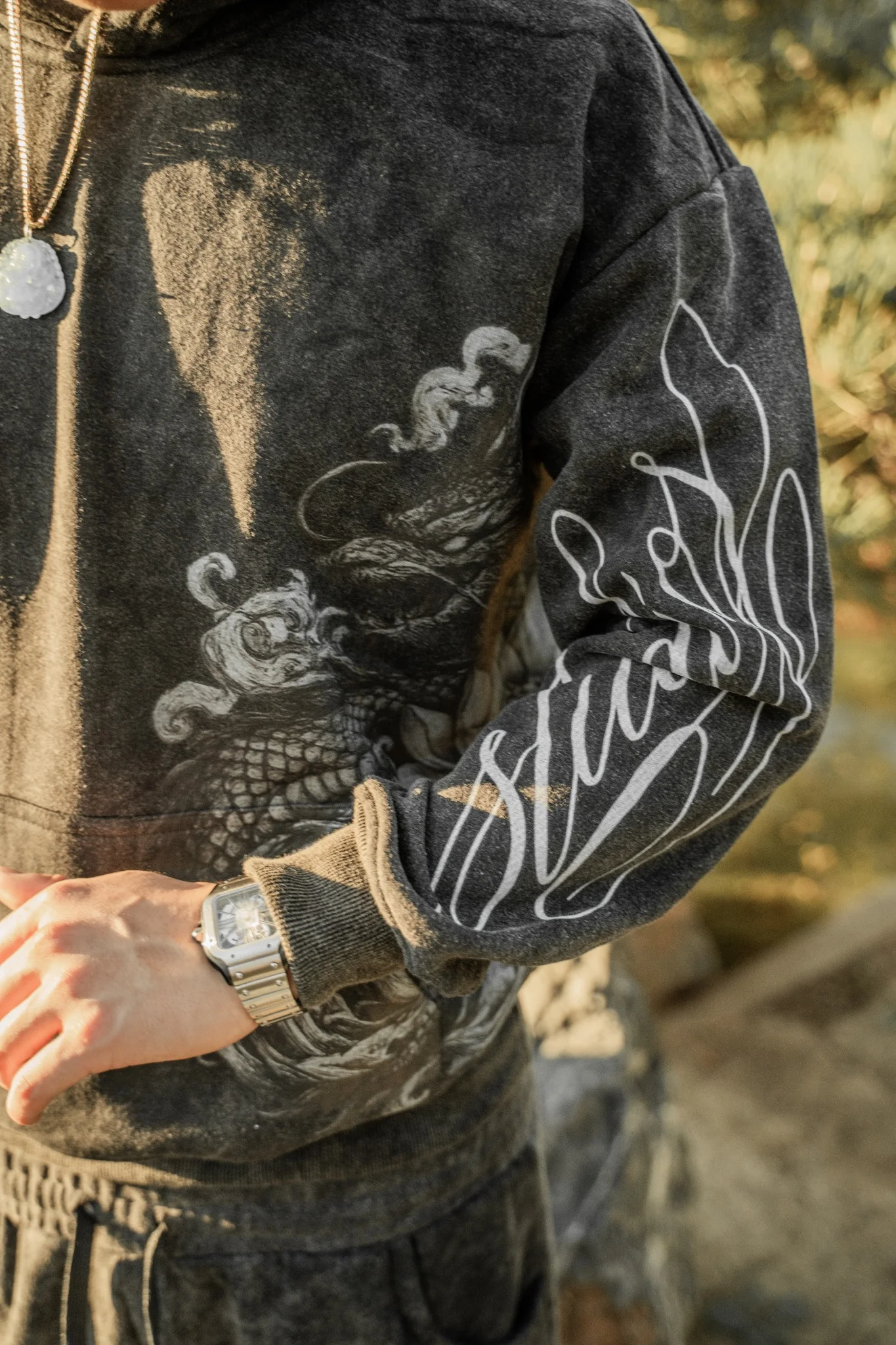 Sacred Bloom Hoodie (black)