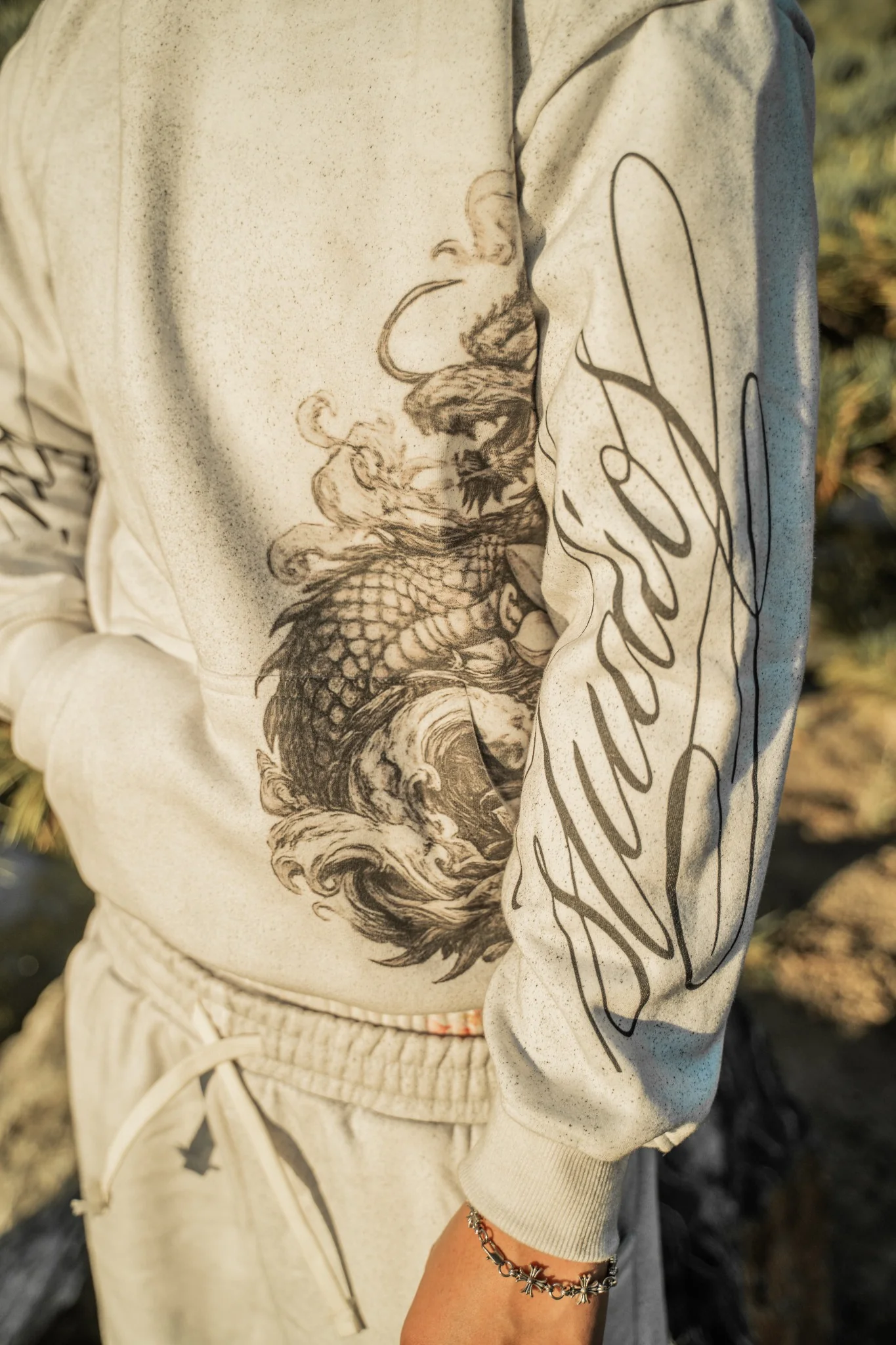 Sacred Bloom Hoodie (white)