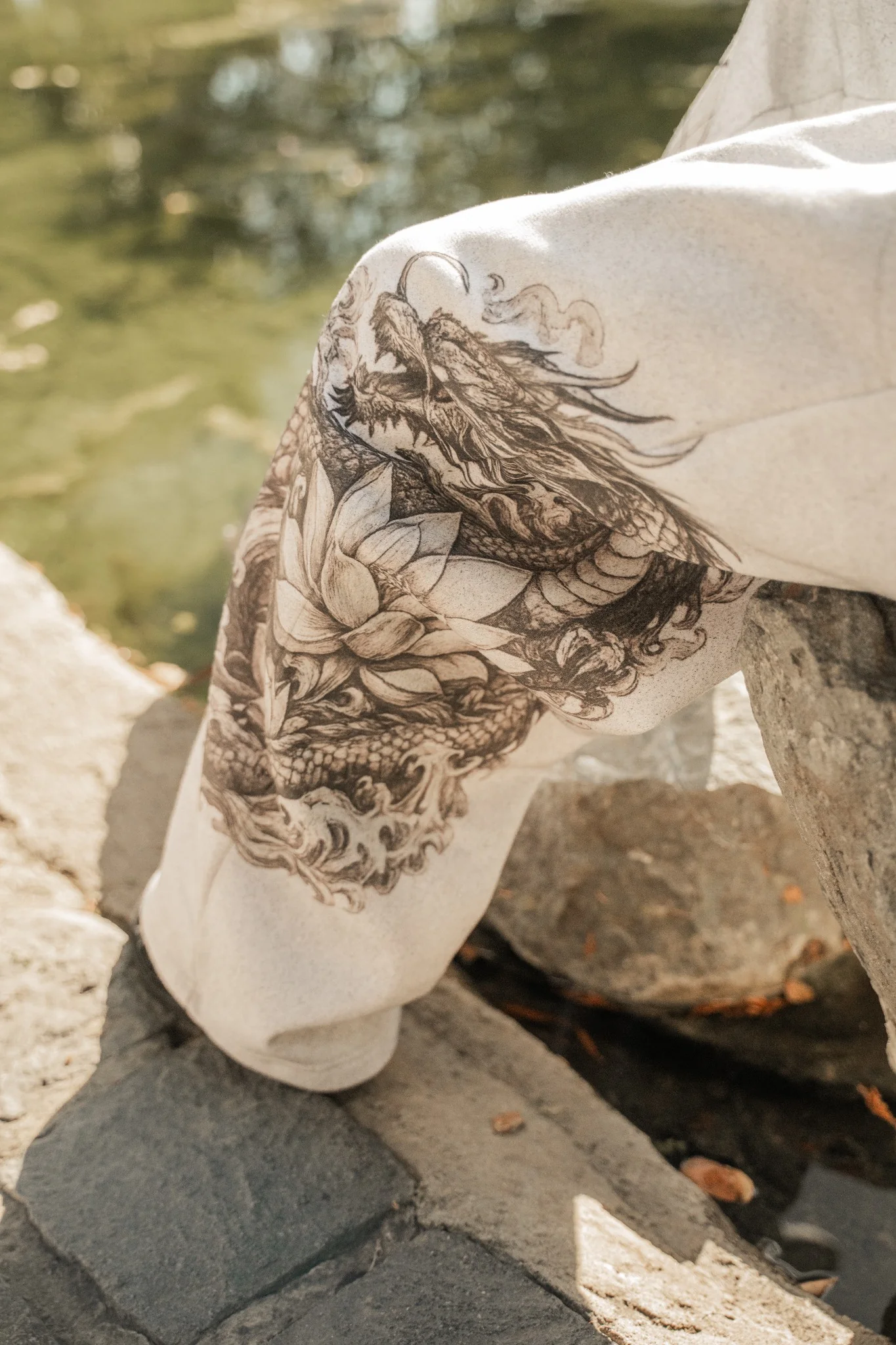 Sacred Bloom Sweatpants (white)