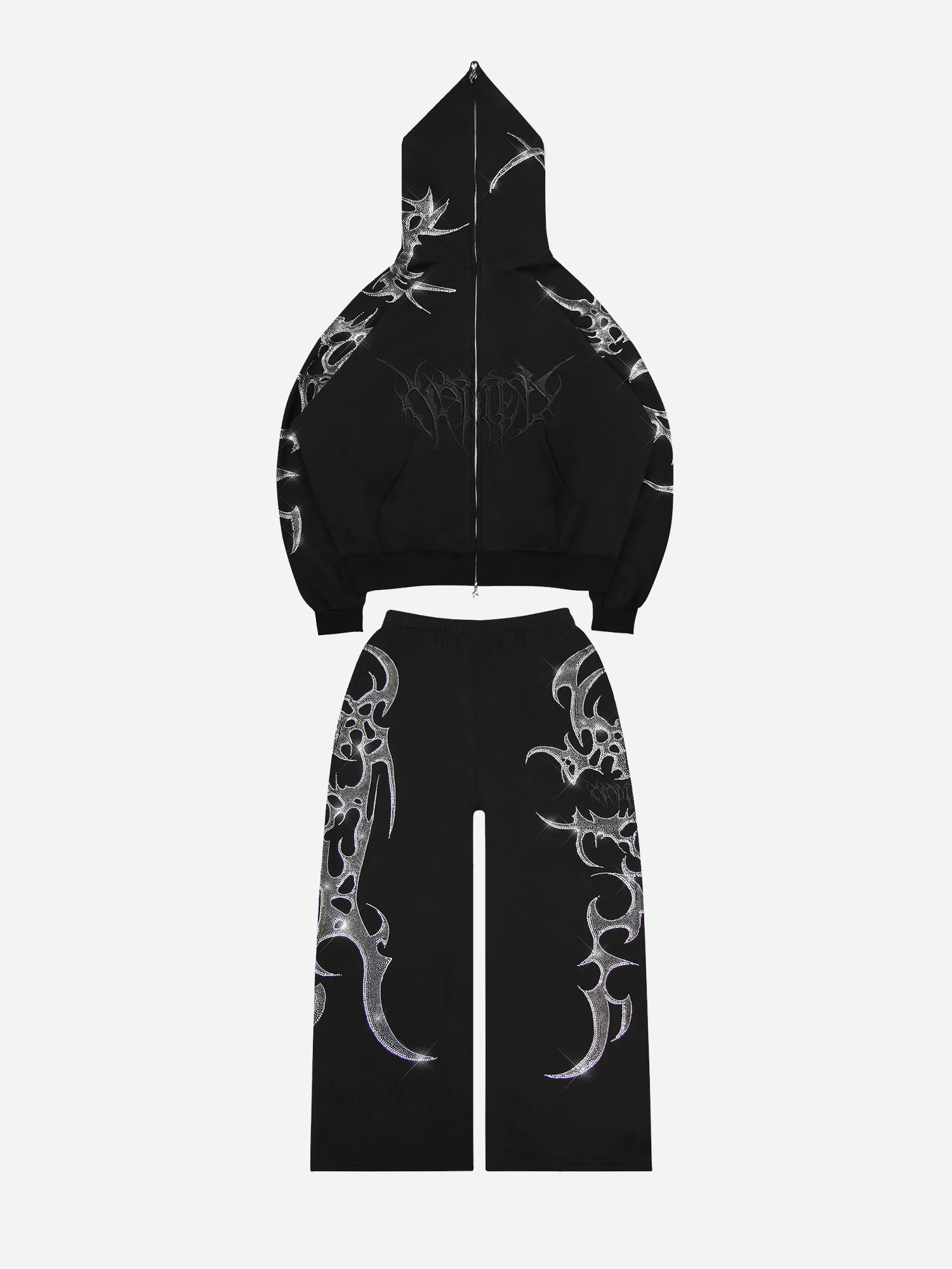 CRASH RHINESTONE SET BLACK
