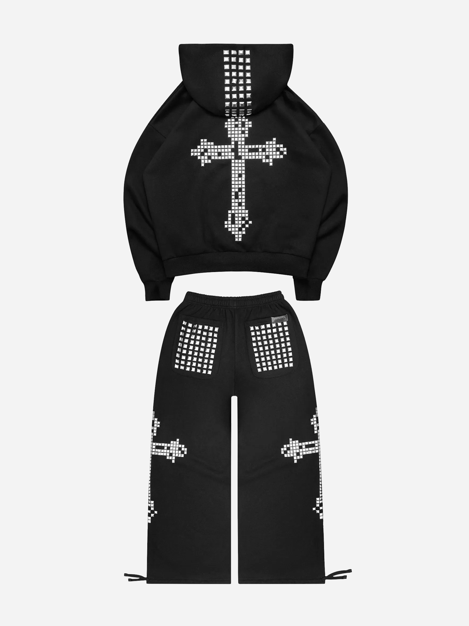 FAITHFUL STUDDED SET BLACK