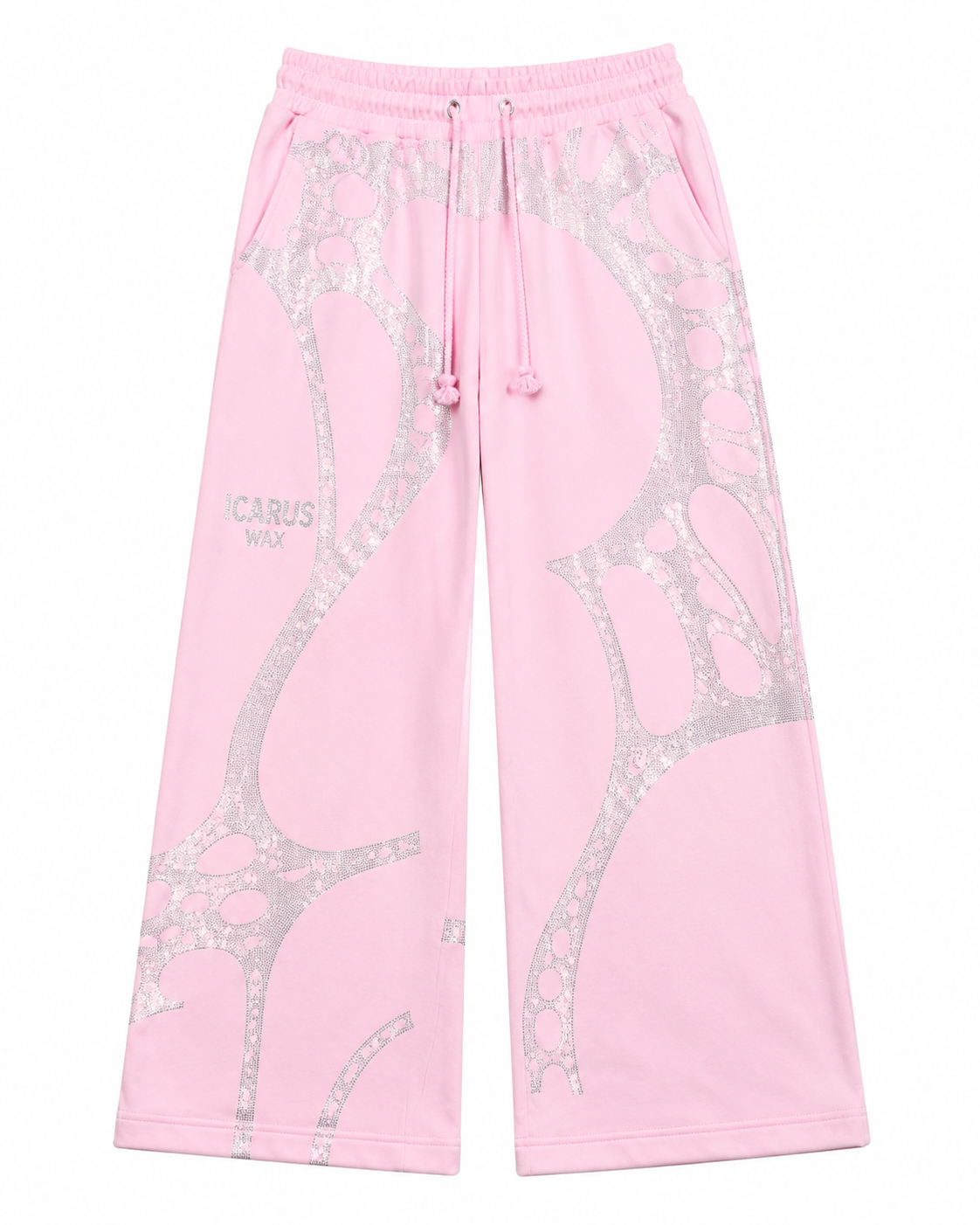 Ascent Pink Rhinestone Cropped Hoodie