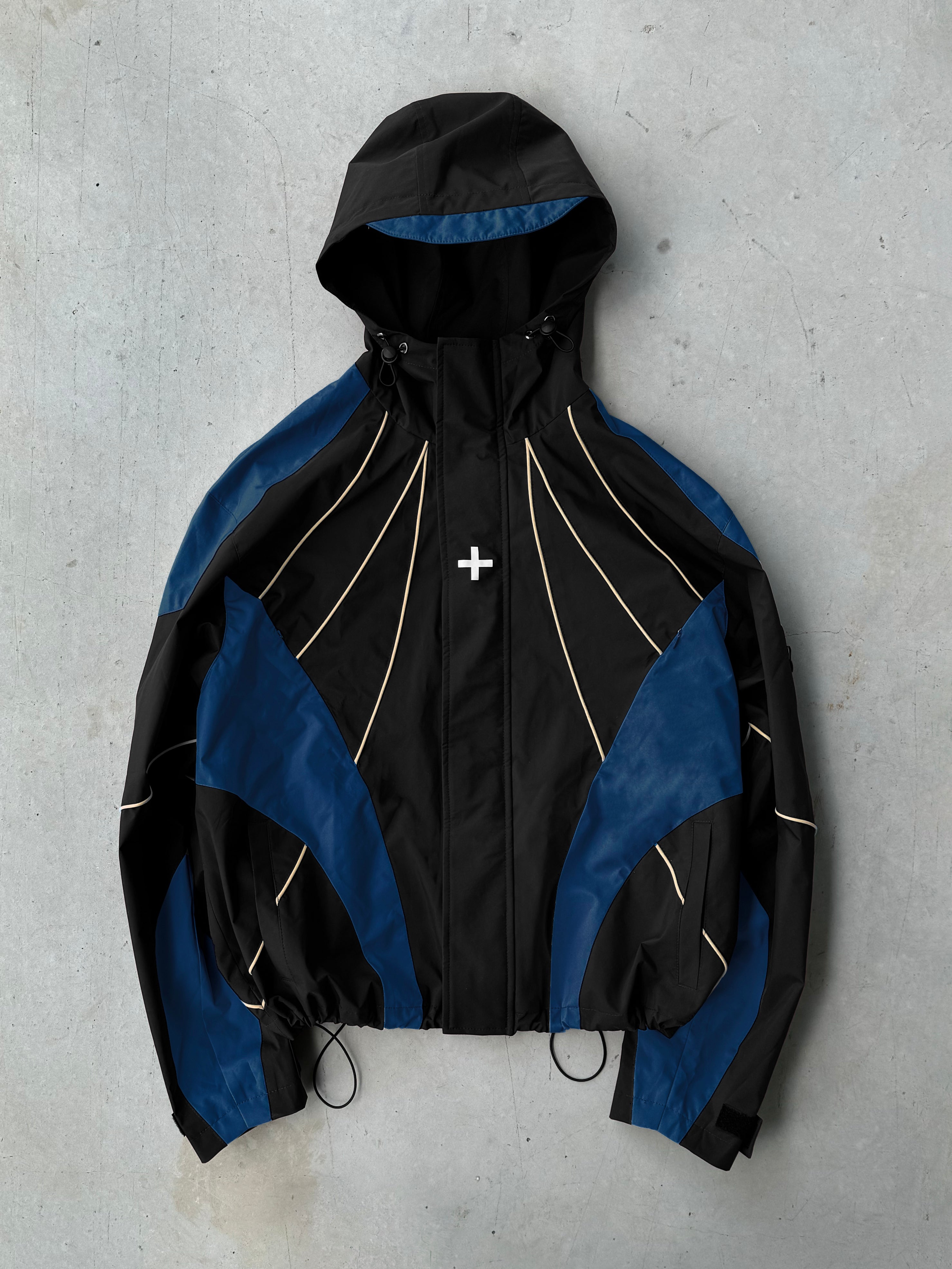 Ventus Shell Jacket - Black/Cobalt/Cream