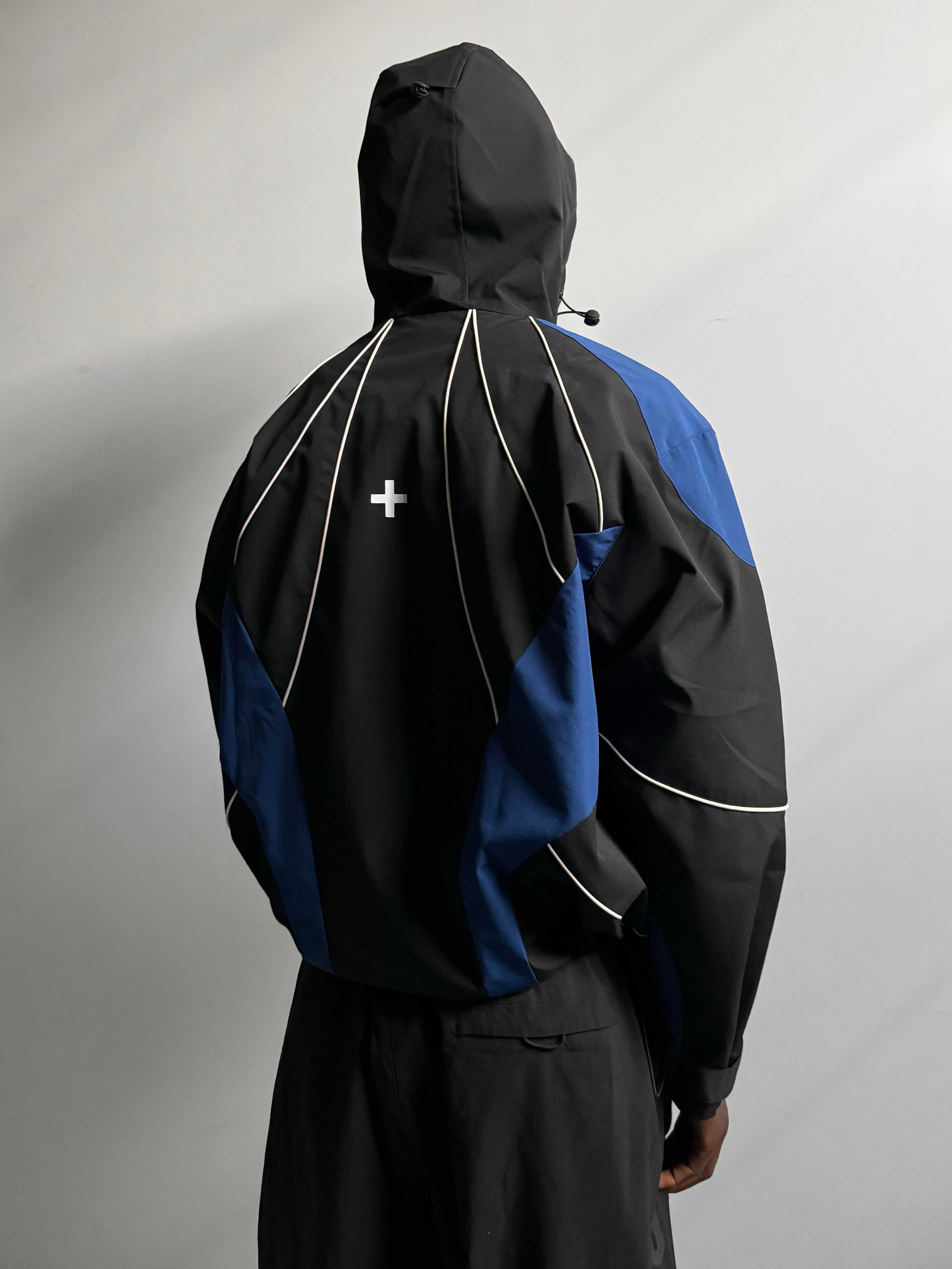 Ventus Shell Jacket - Black/Cobalt/Cream