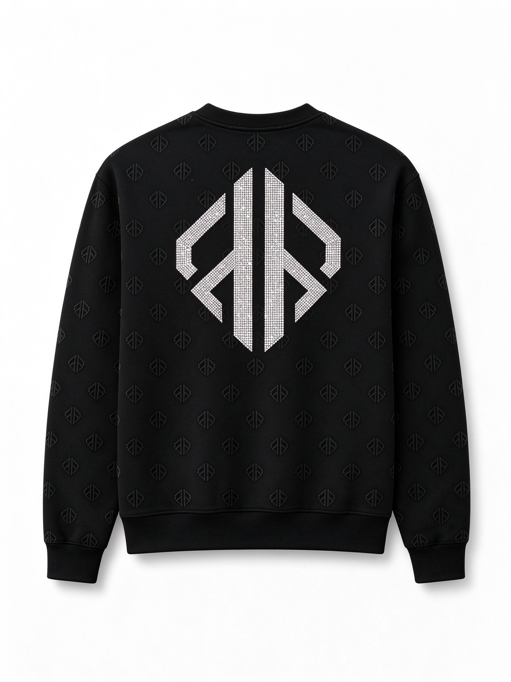 Rhinestone Crewneck Black - 2